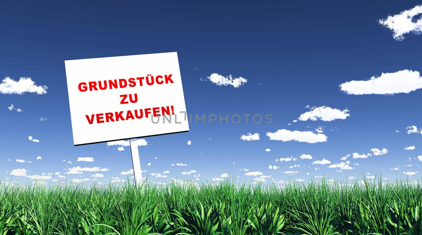 Sign in the Grass - Land for Sale