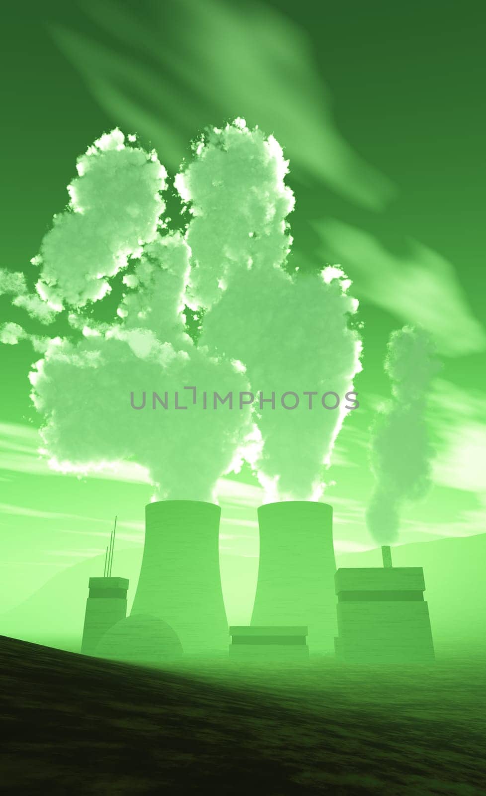 Nuclear power plant - The worst-case scenario green
