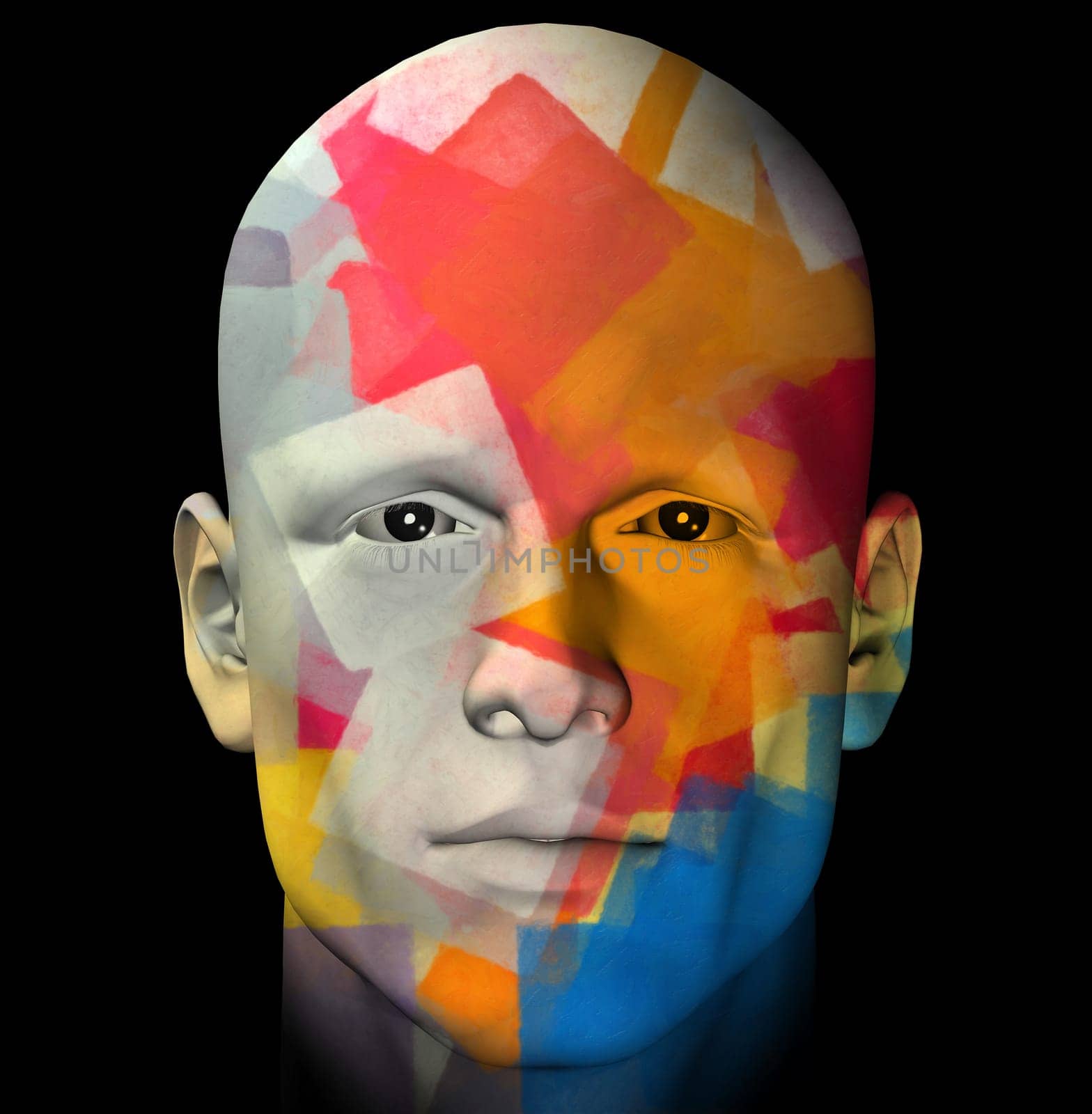 colorful portrait illustration