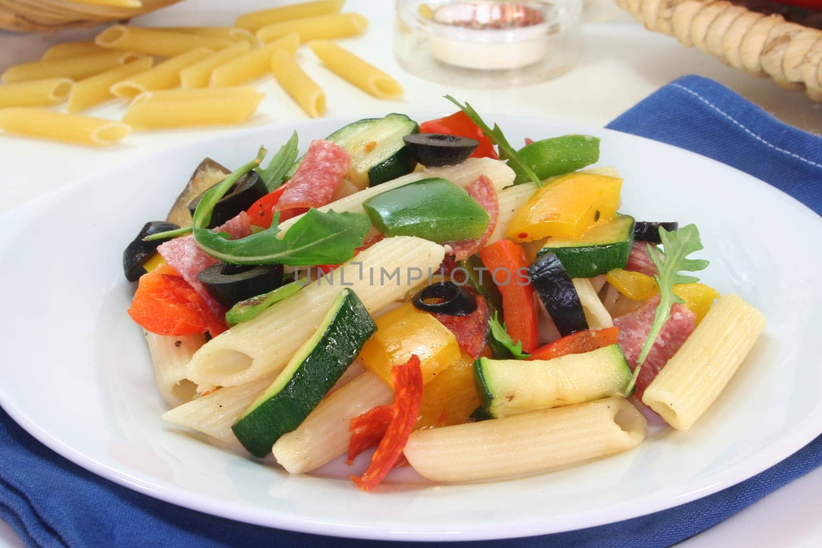 Penne salad