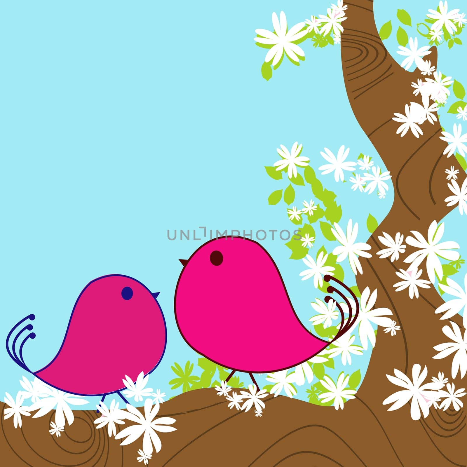 spring background card