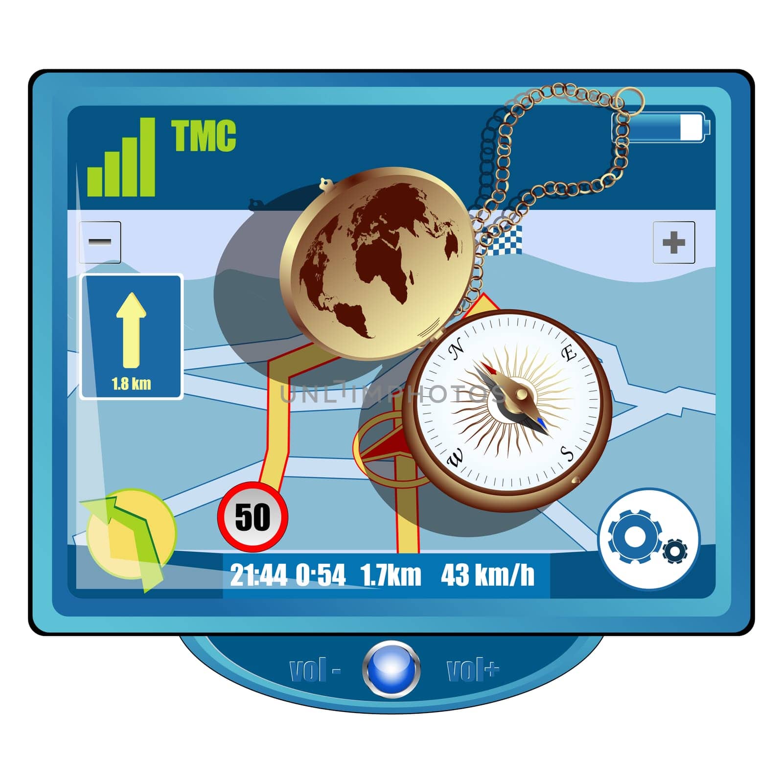 GPS and compass