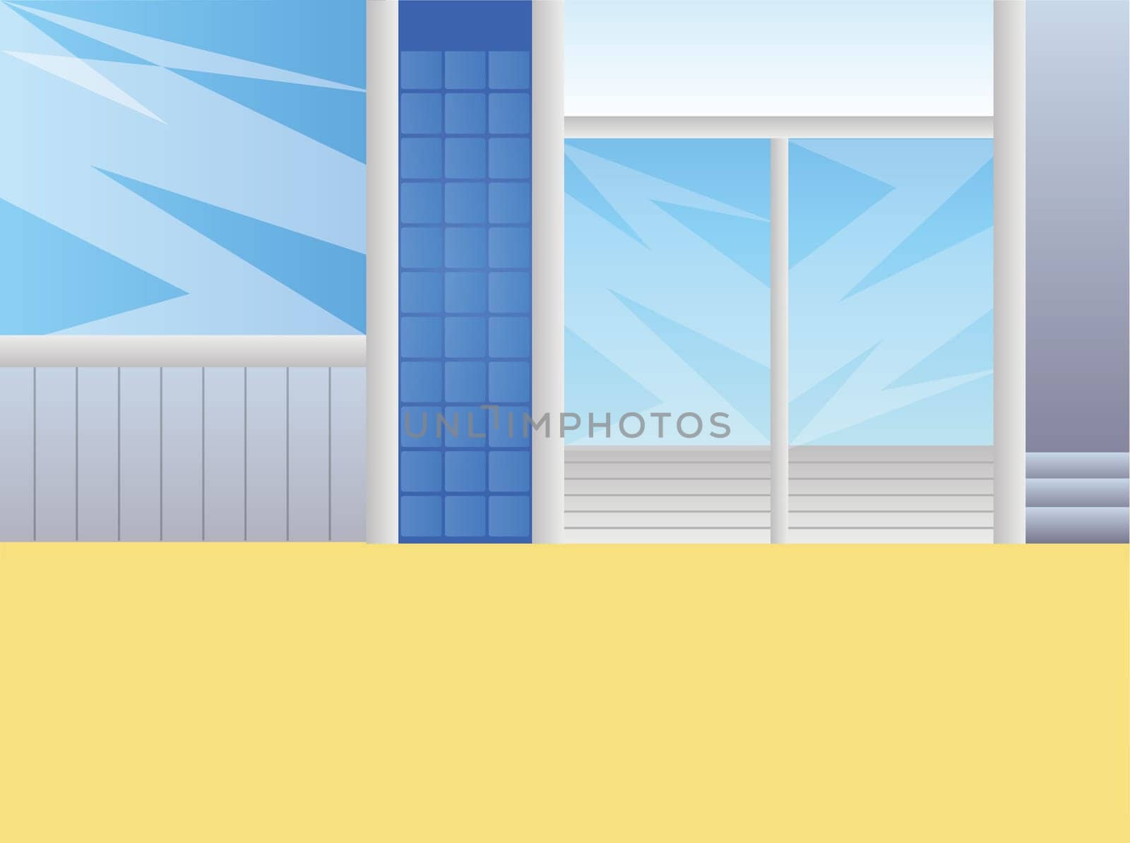 glass door