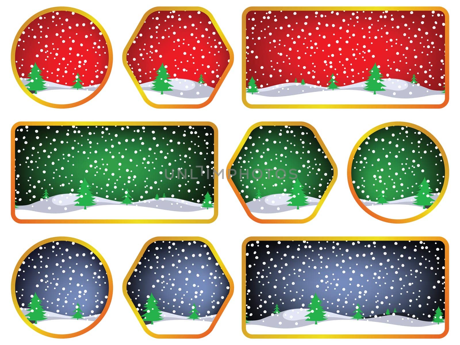 winter labels