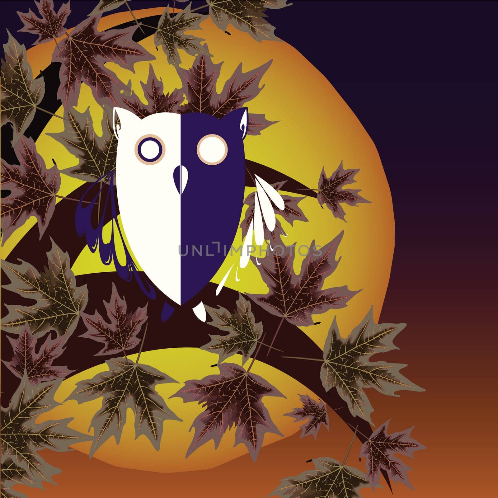 owl and tree background