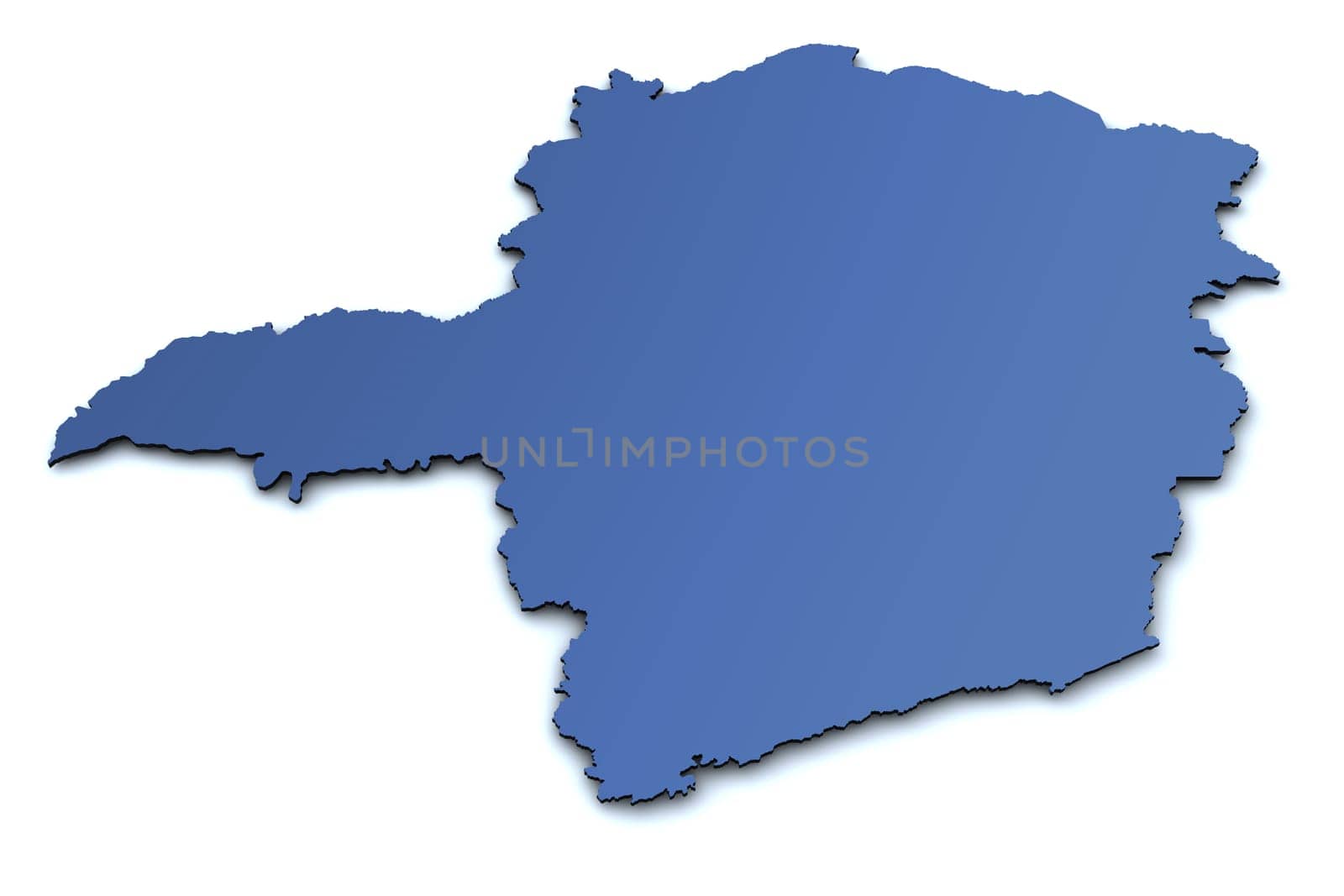Map of Minas Gerais - Brazil