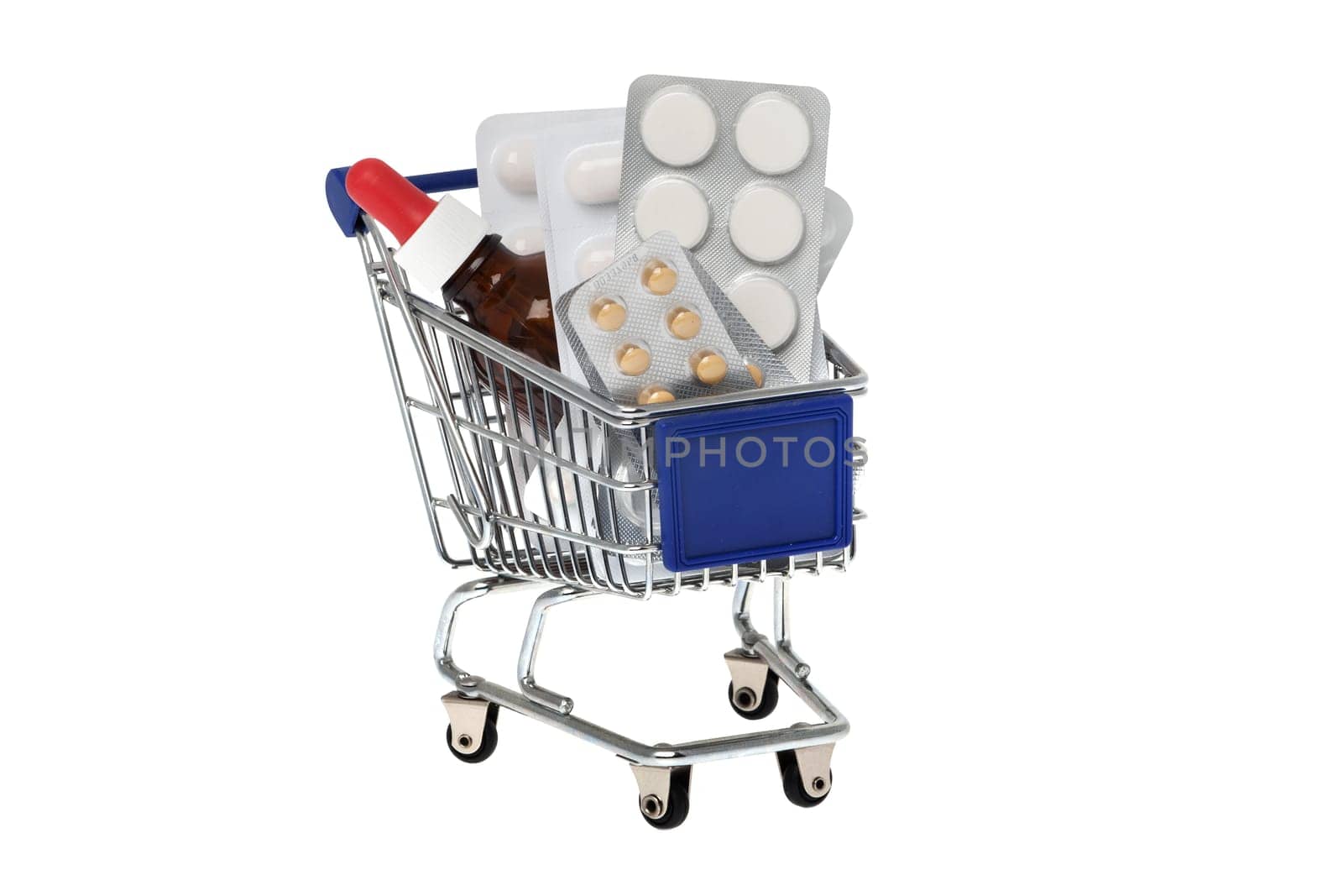 Medicines in the shopping cart