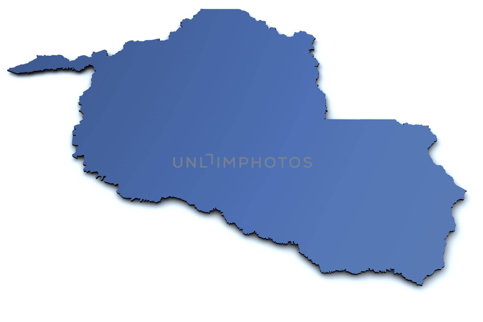 Map of Rondonia - Brazil