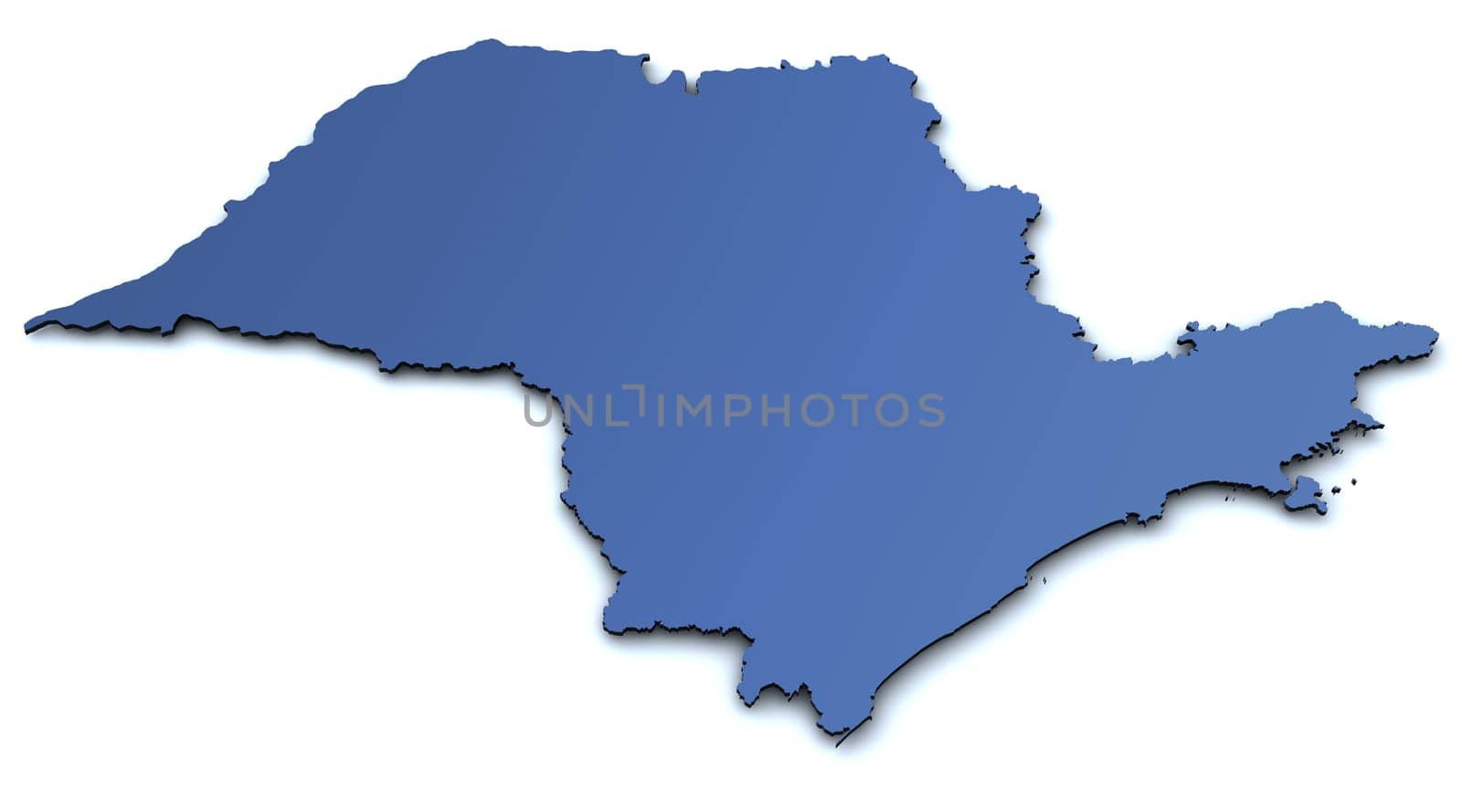 Map of Sao Paulo - Brazil