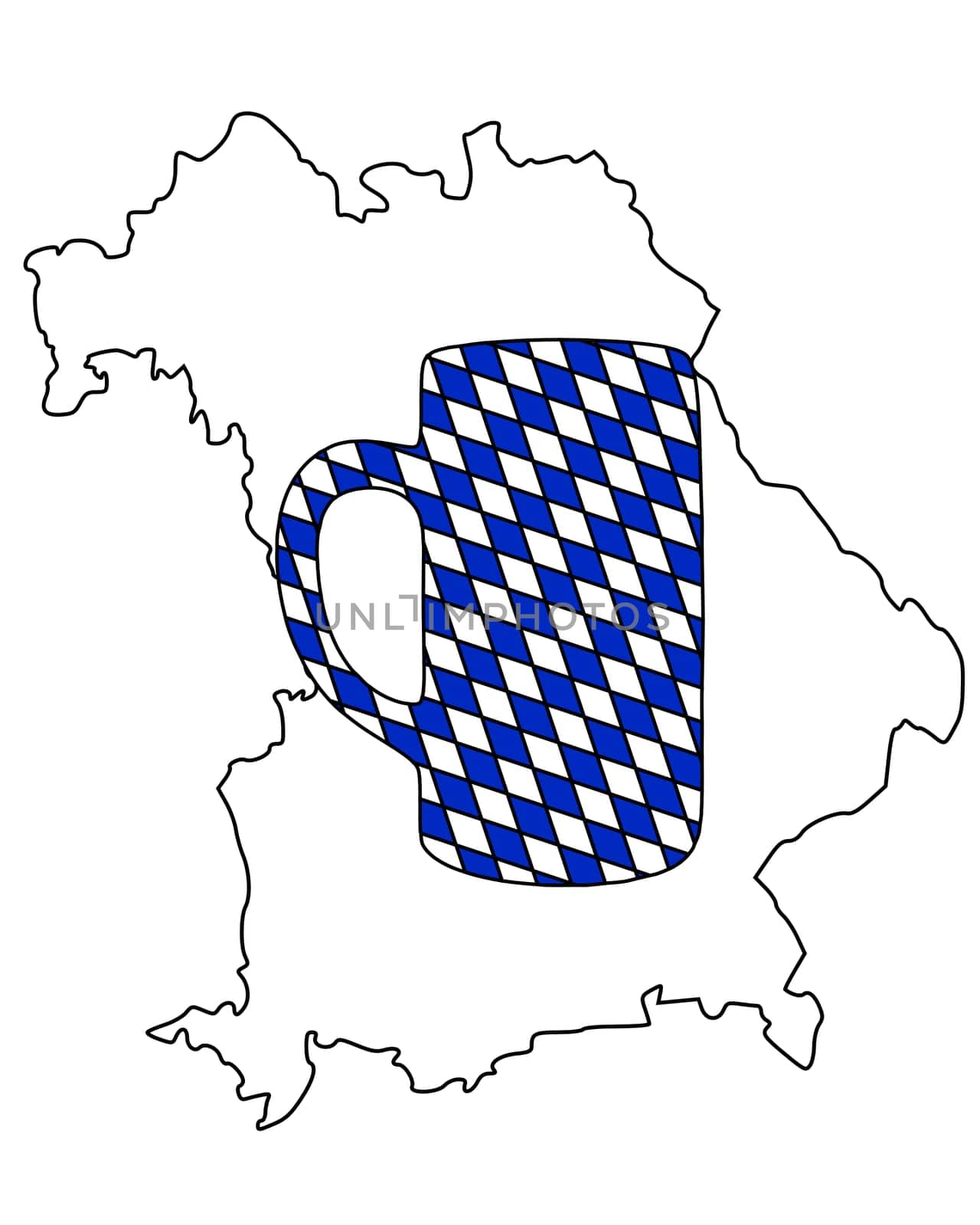 Bavarian beer mug