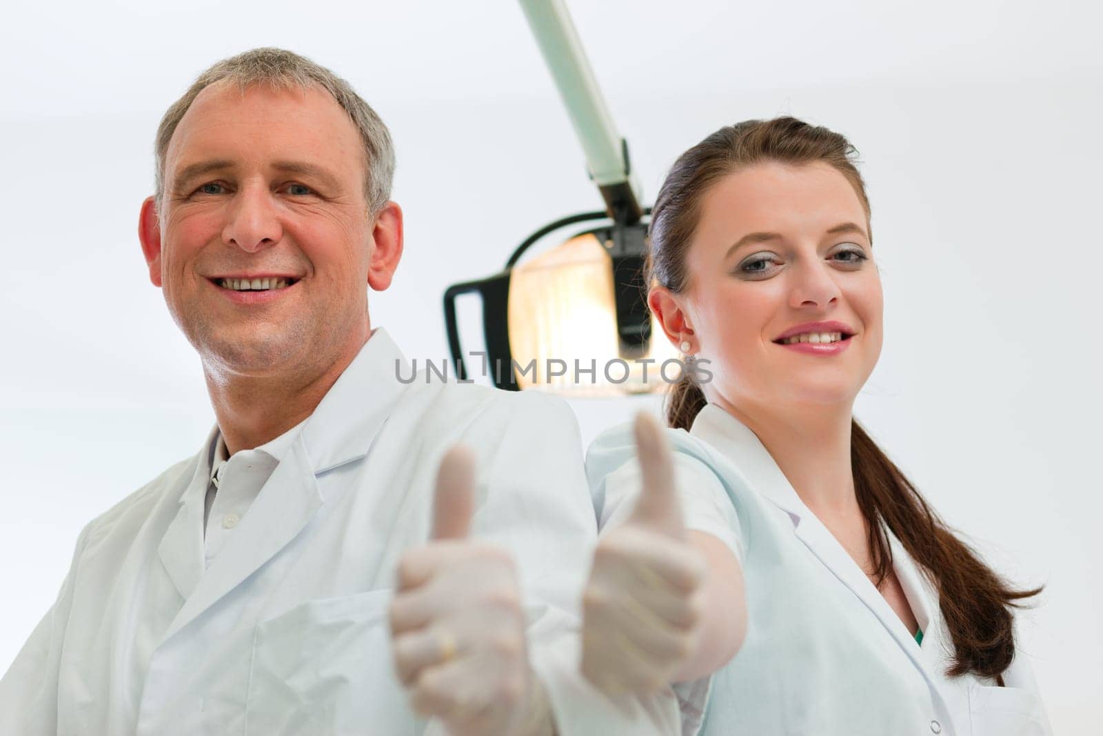 Dentists in their practice