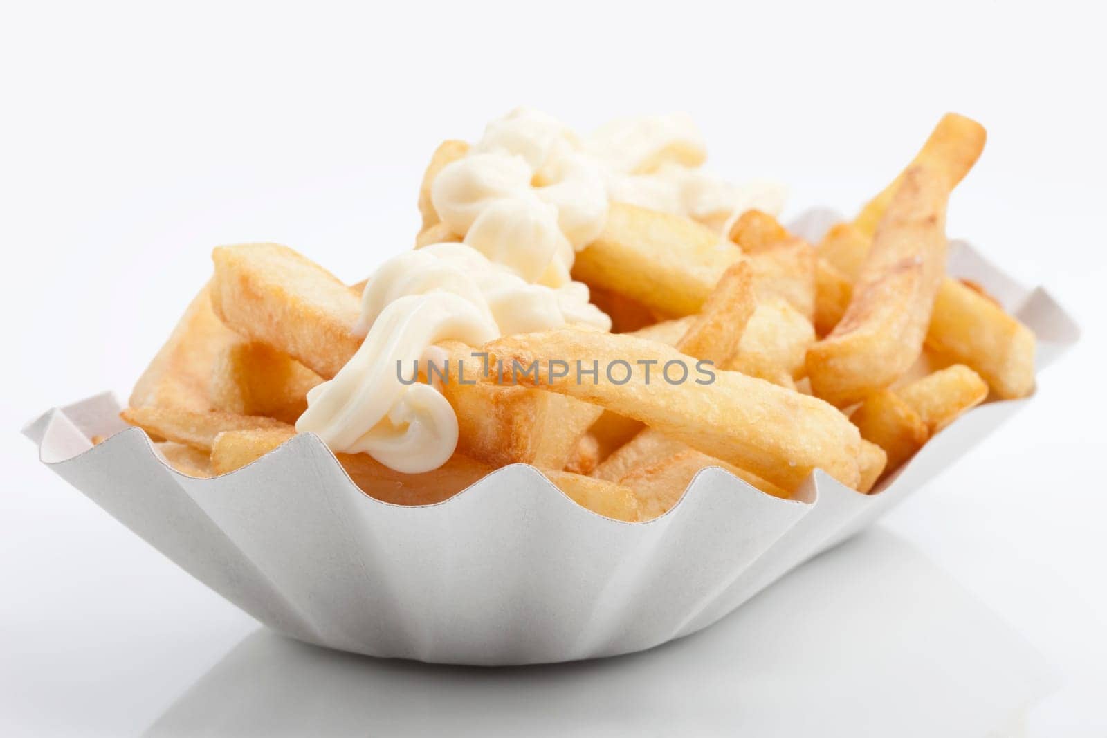 French fries with mayonnaise