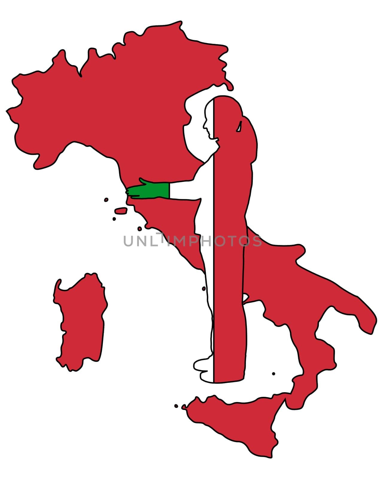 Italian handshake