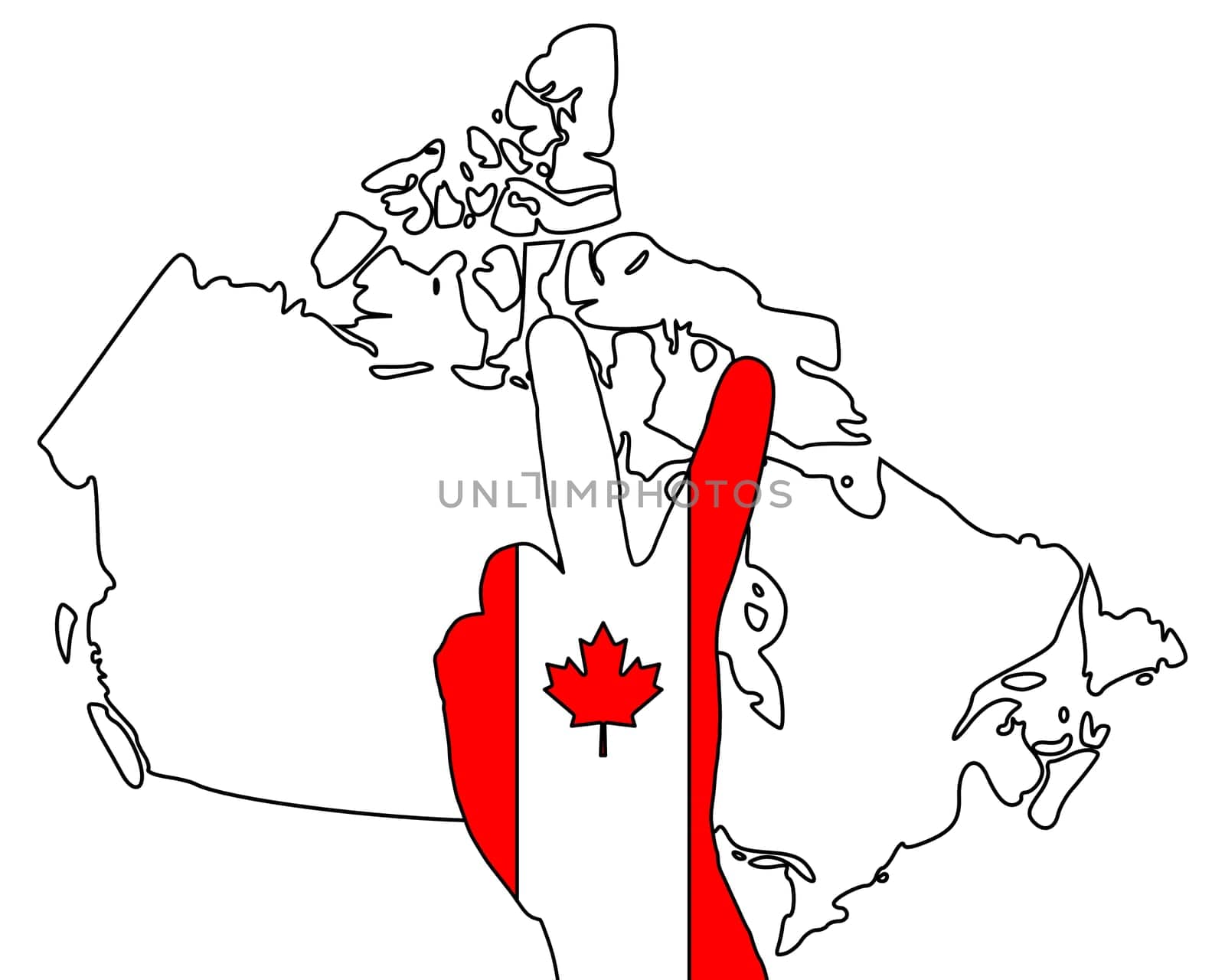 Canadian hand signal