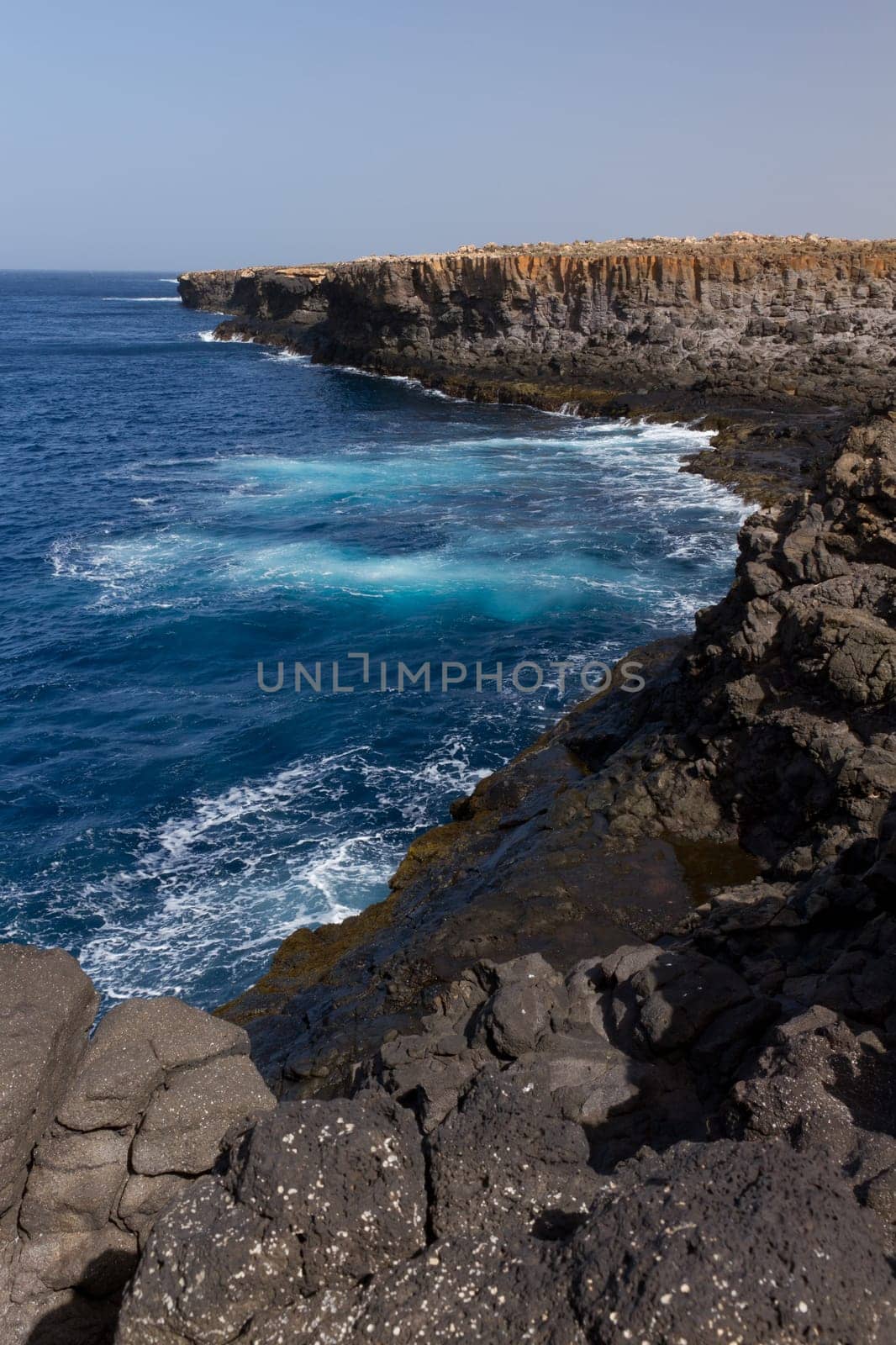 Steep cliffs on Sal