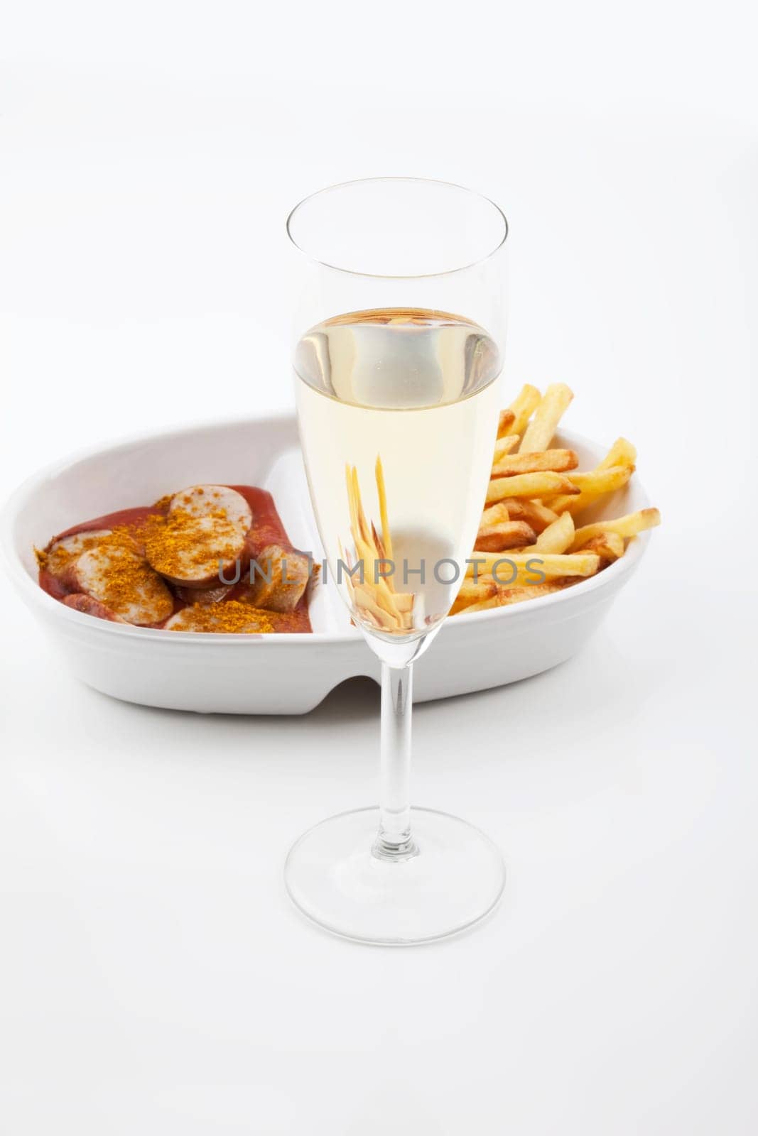 Prosecco and currywurst