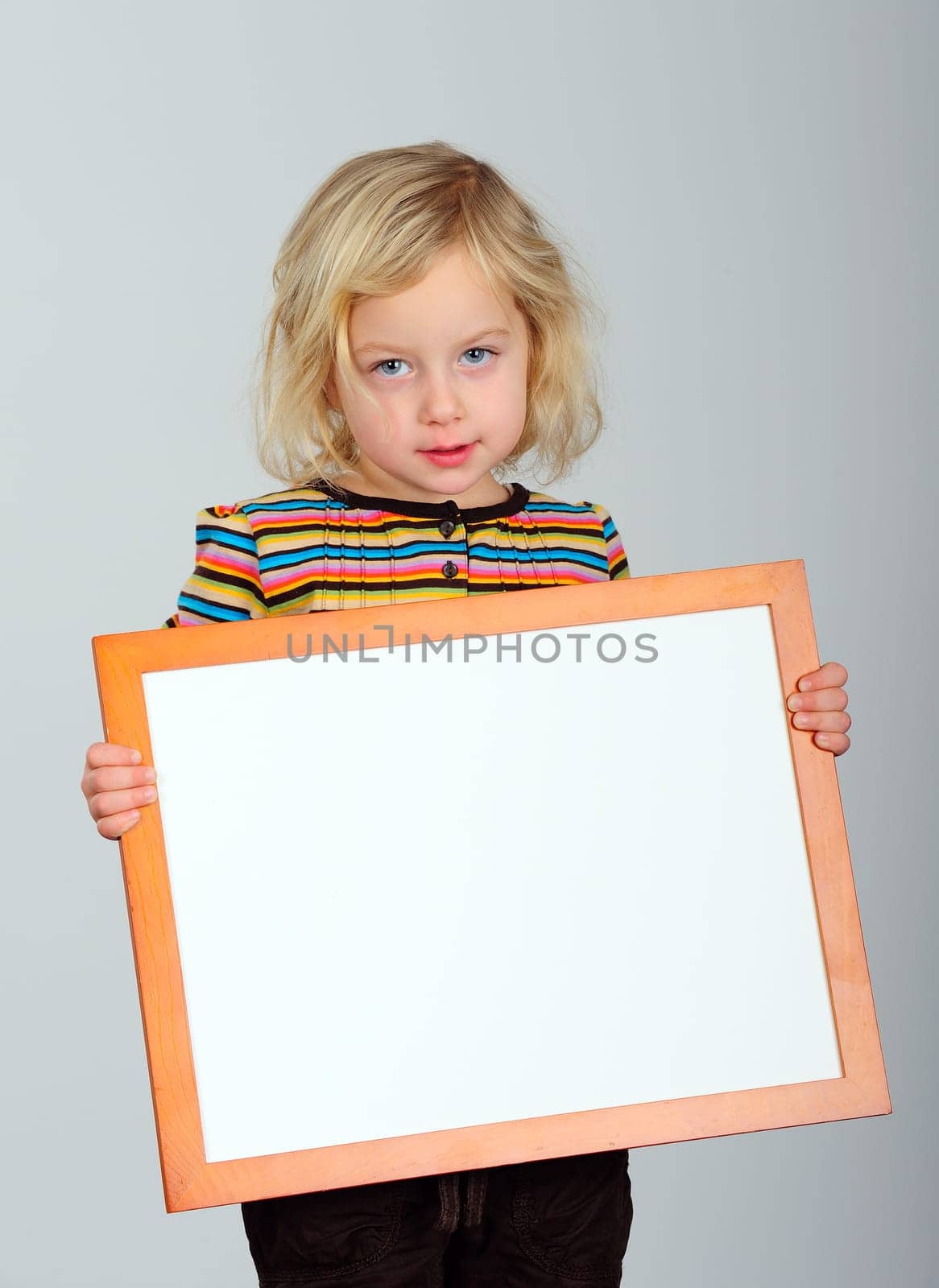 sweet girl with frame