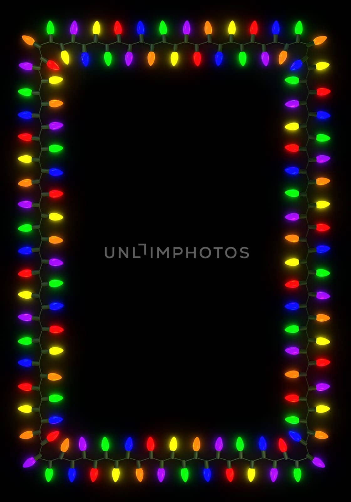 Christmas Lights Frame