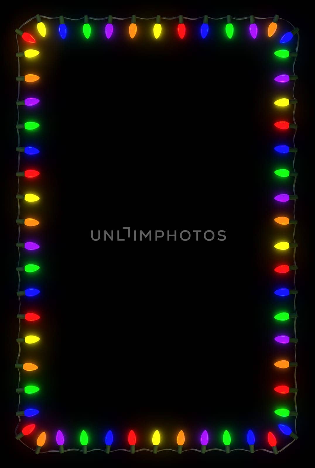 Christmas Lights Frame