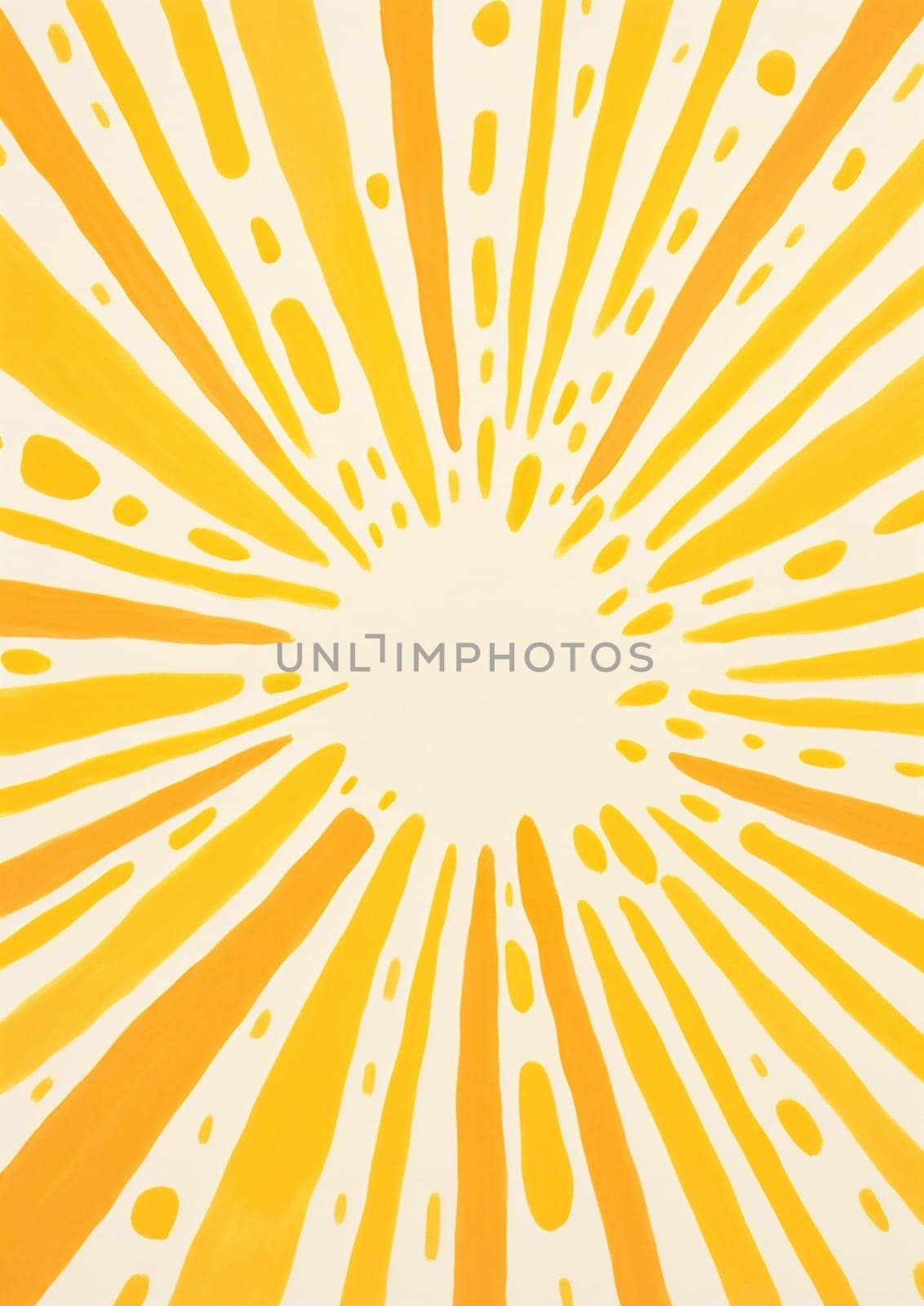 Abstract retro yellow light bright burst sunburst ray sun illustration background by Vichizh