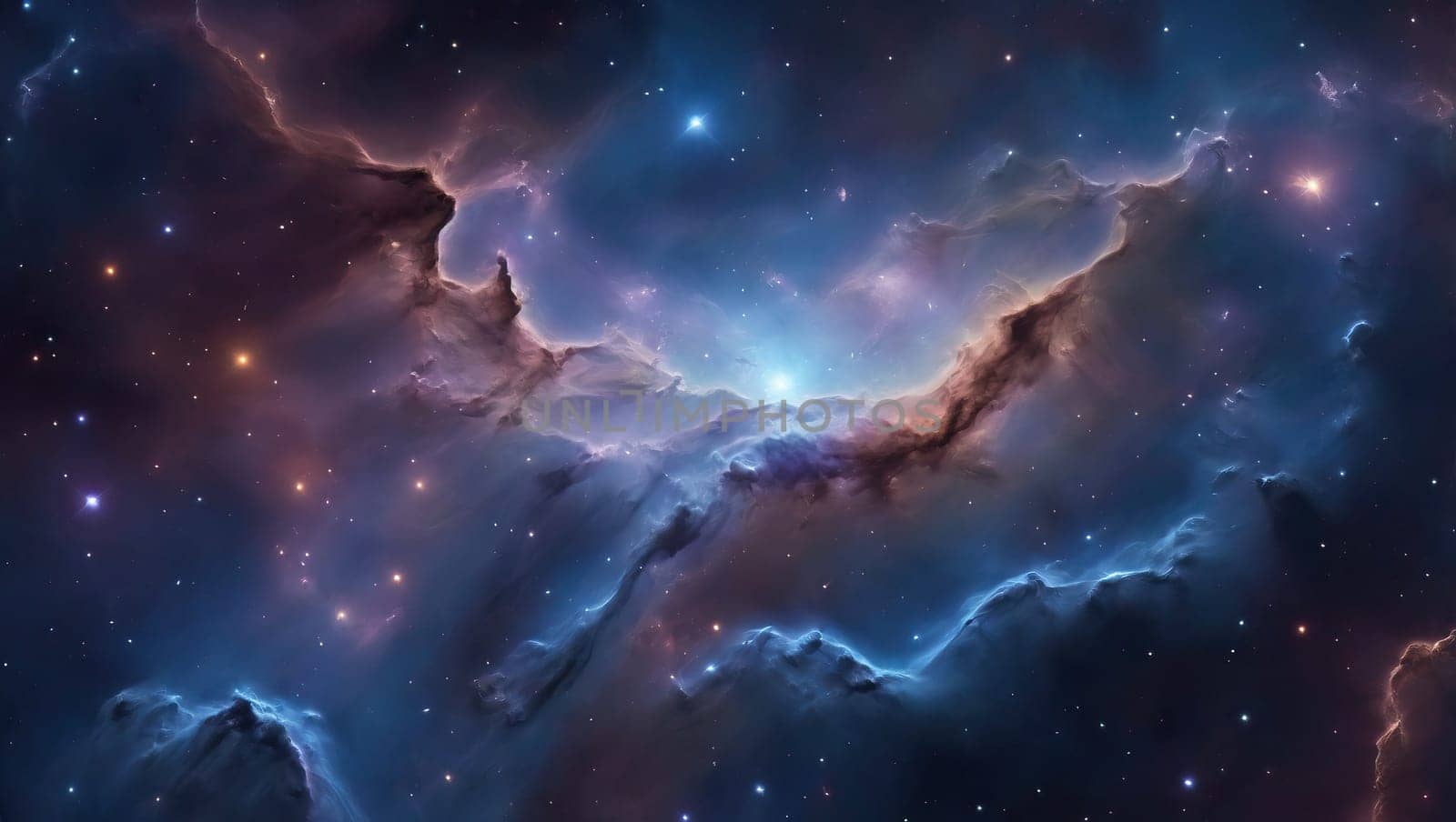 Deep space nebula. Vivid colors by applesstock