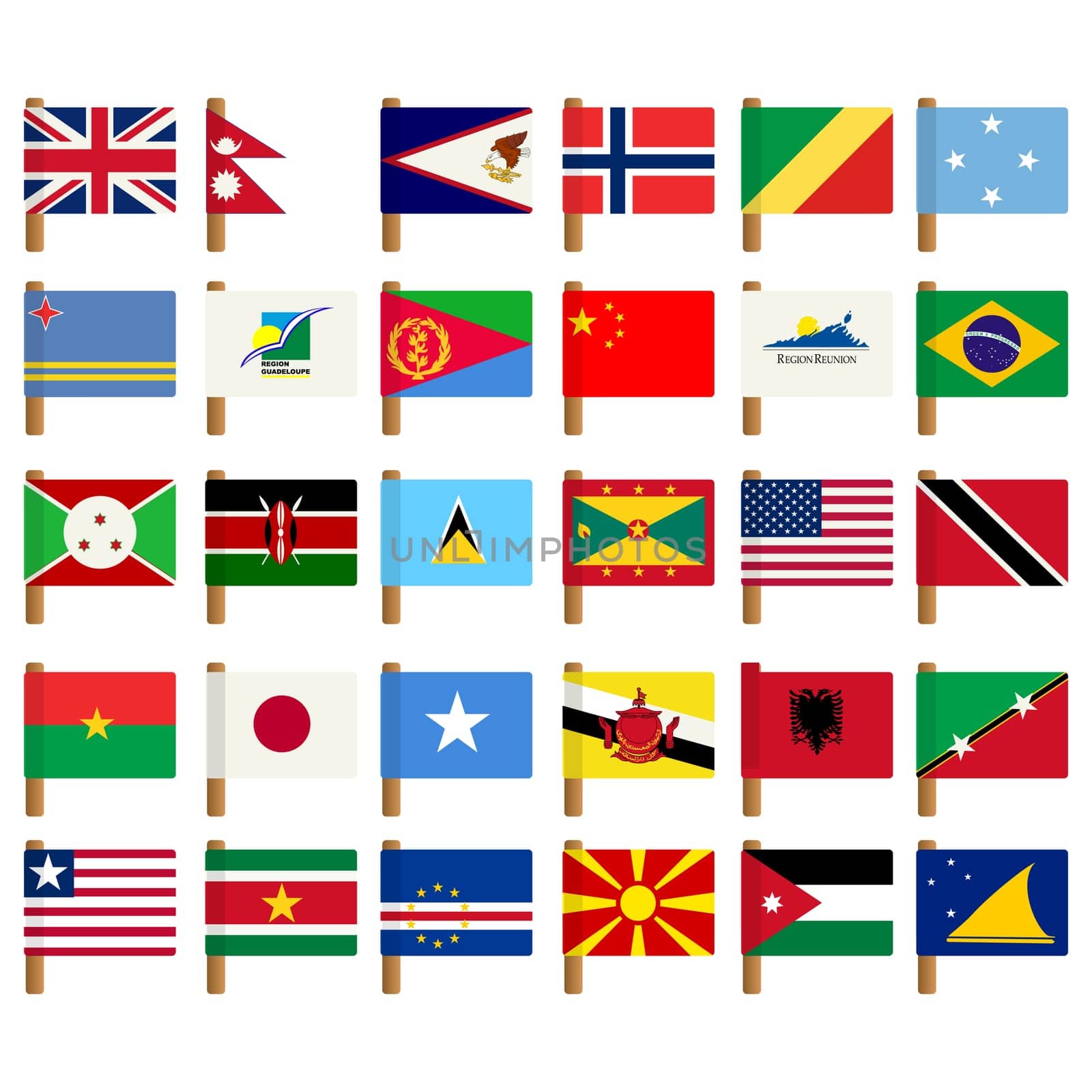World flag icons set 5
