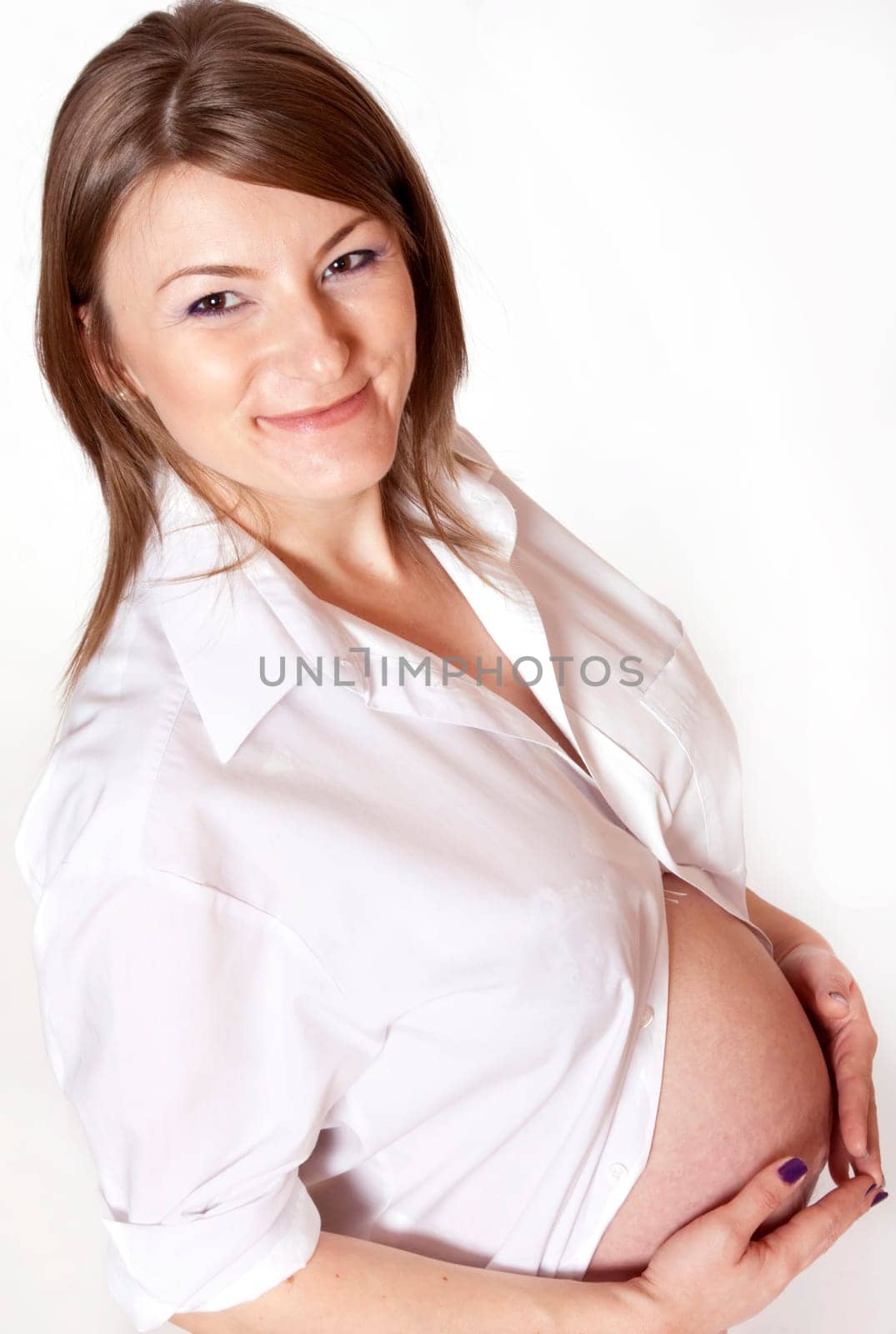 Portrait of beautiful pregnant woman