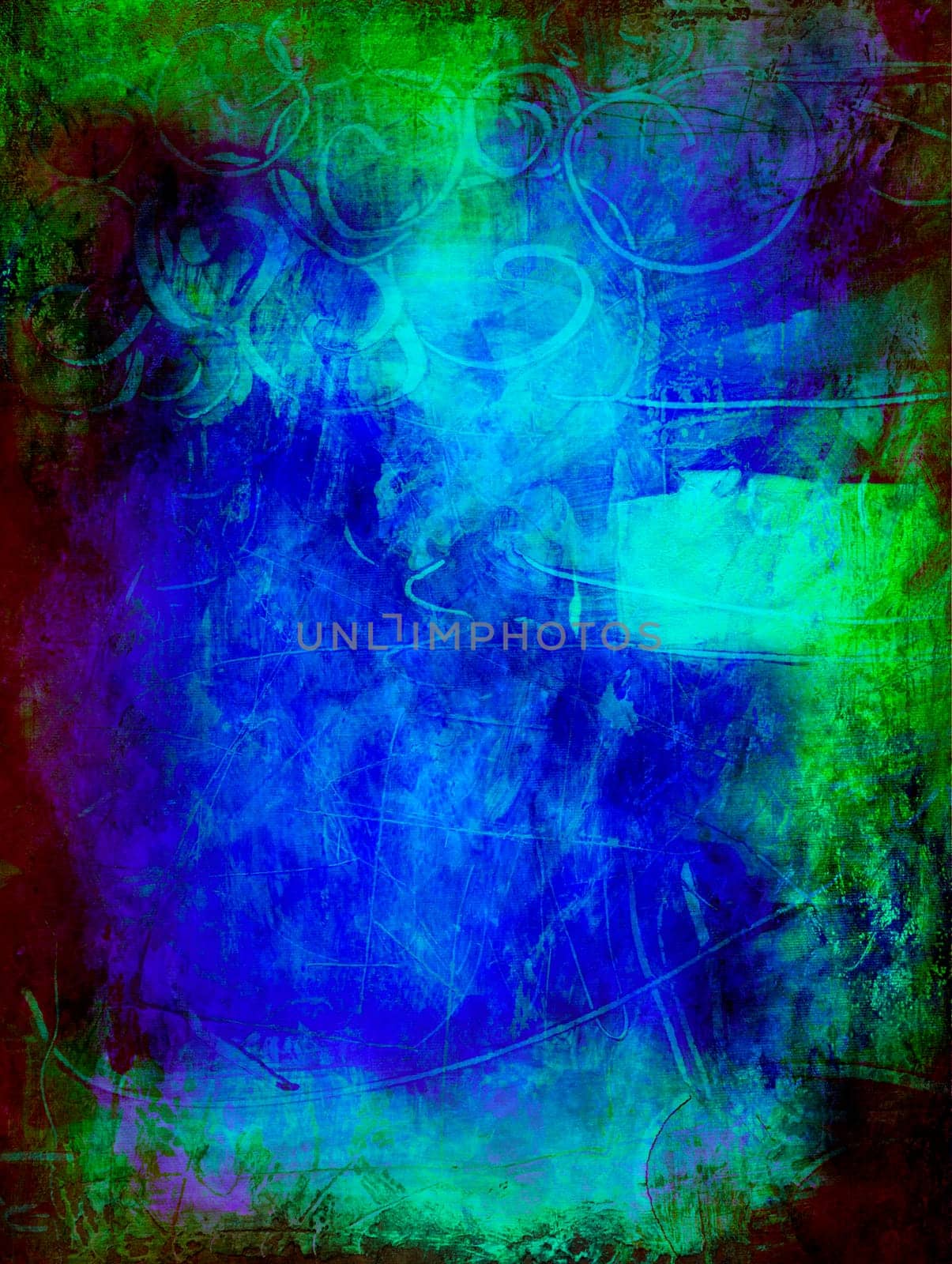 background blue green black