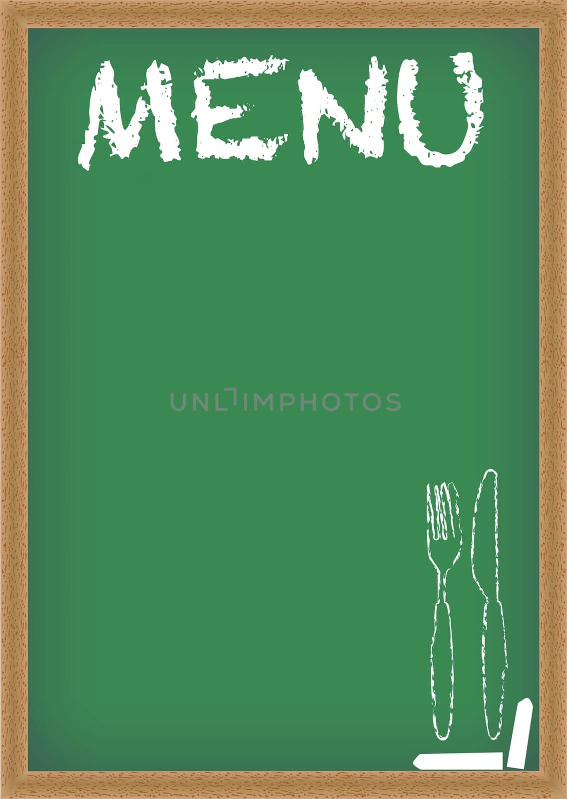 Menu Card Chalkboard