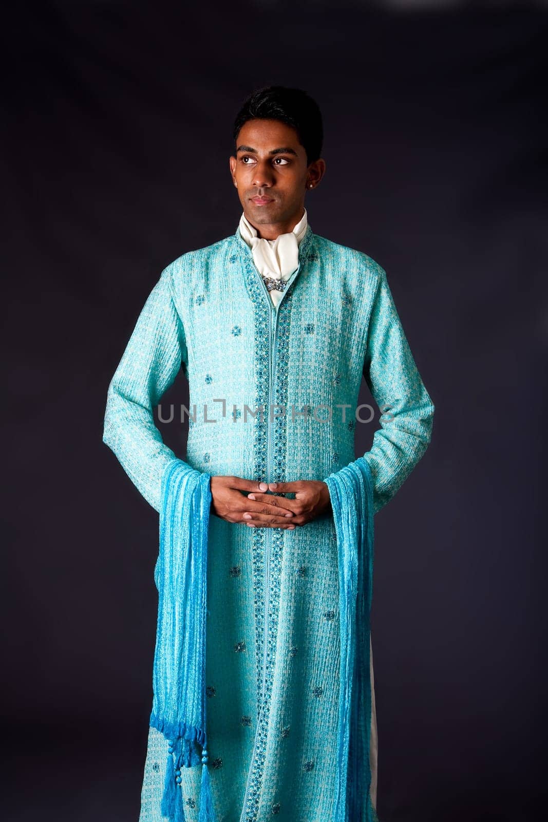 Hindu groom standing