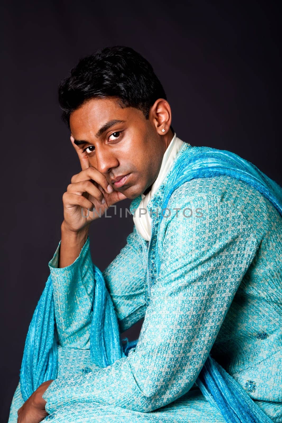 Hindu man thinking