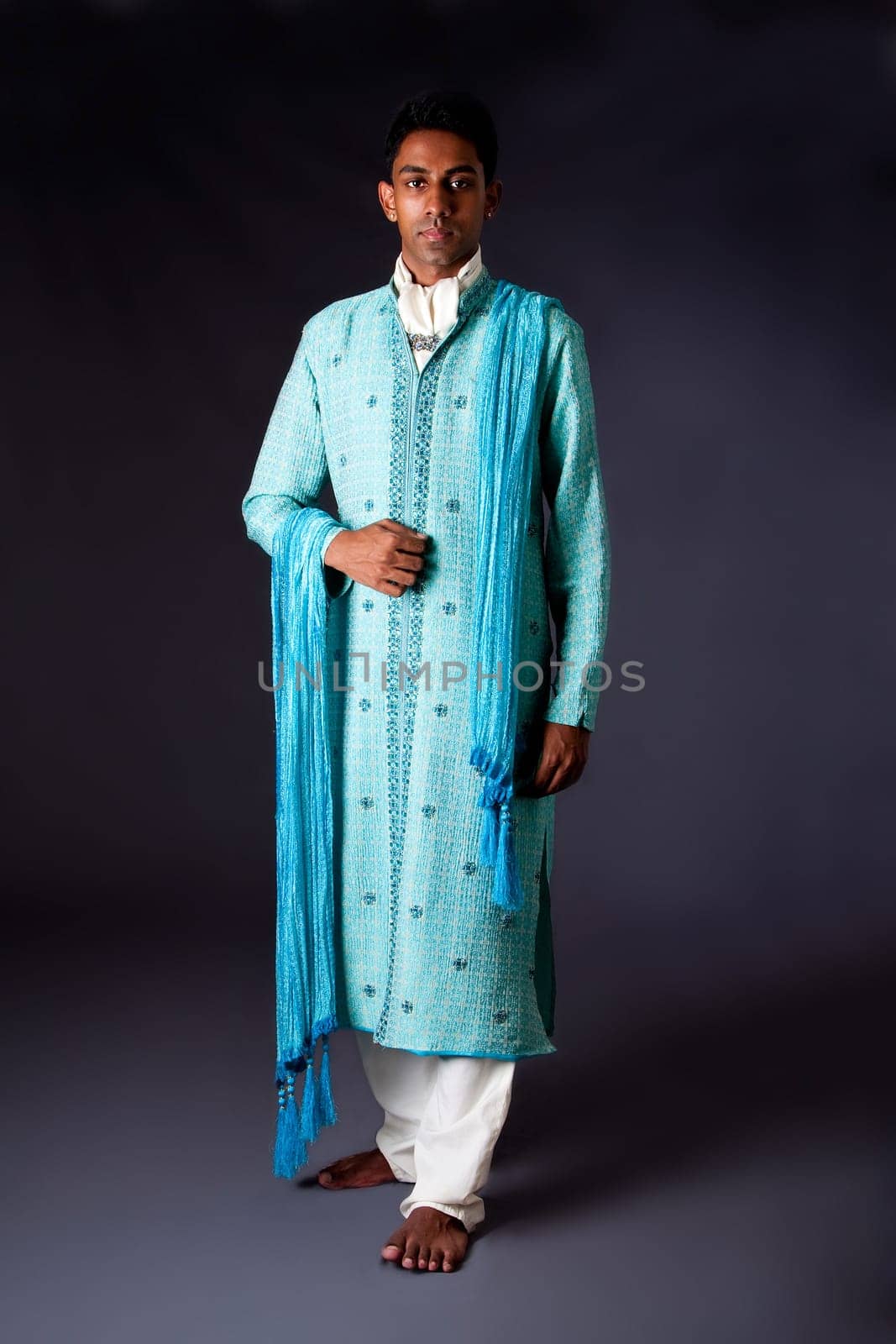 Hindu groom standing