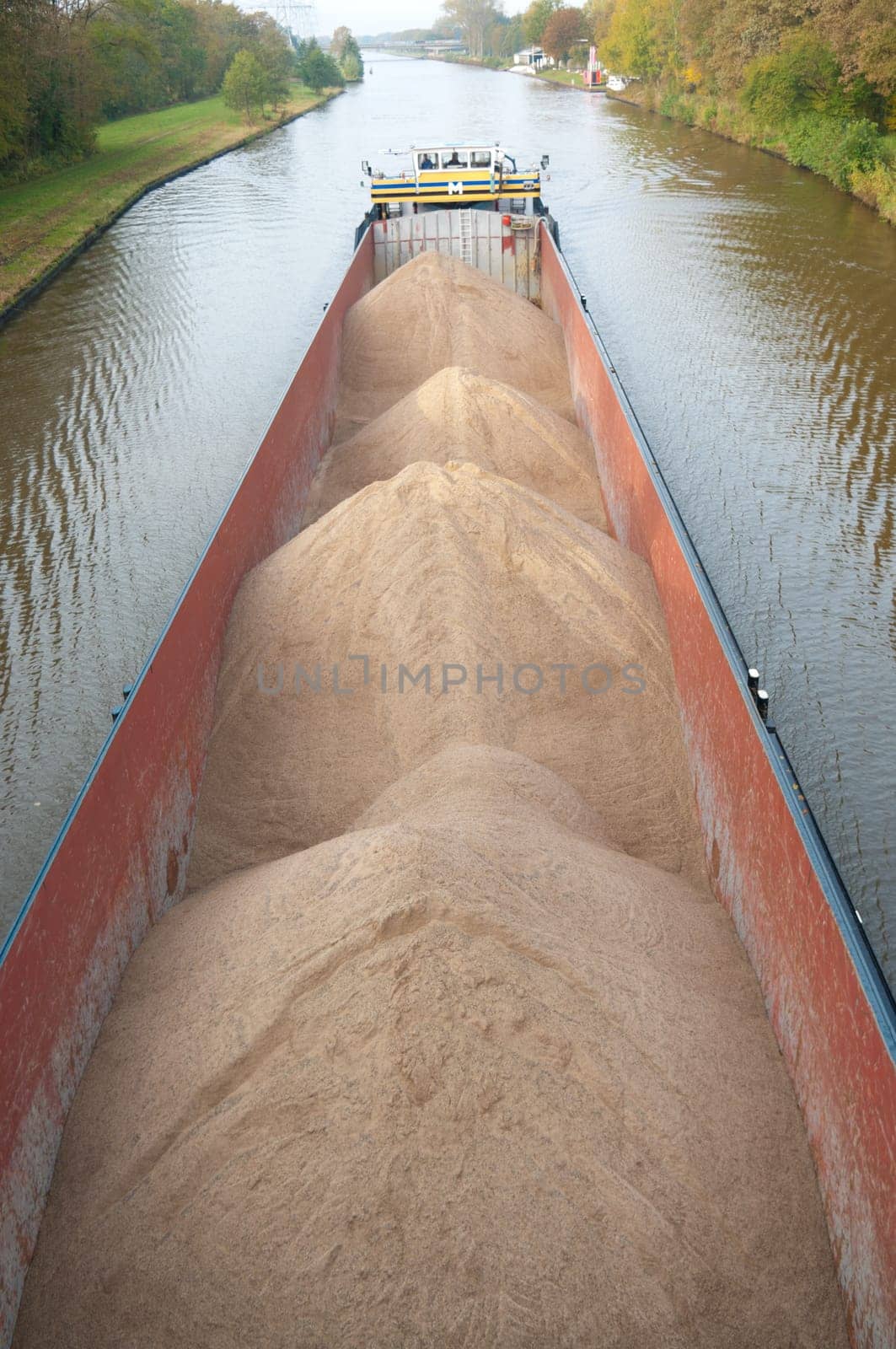 barge with sand