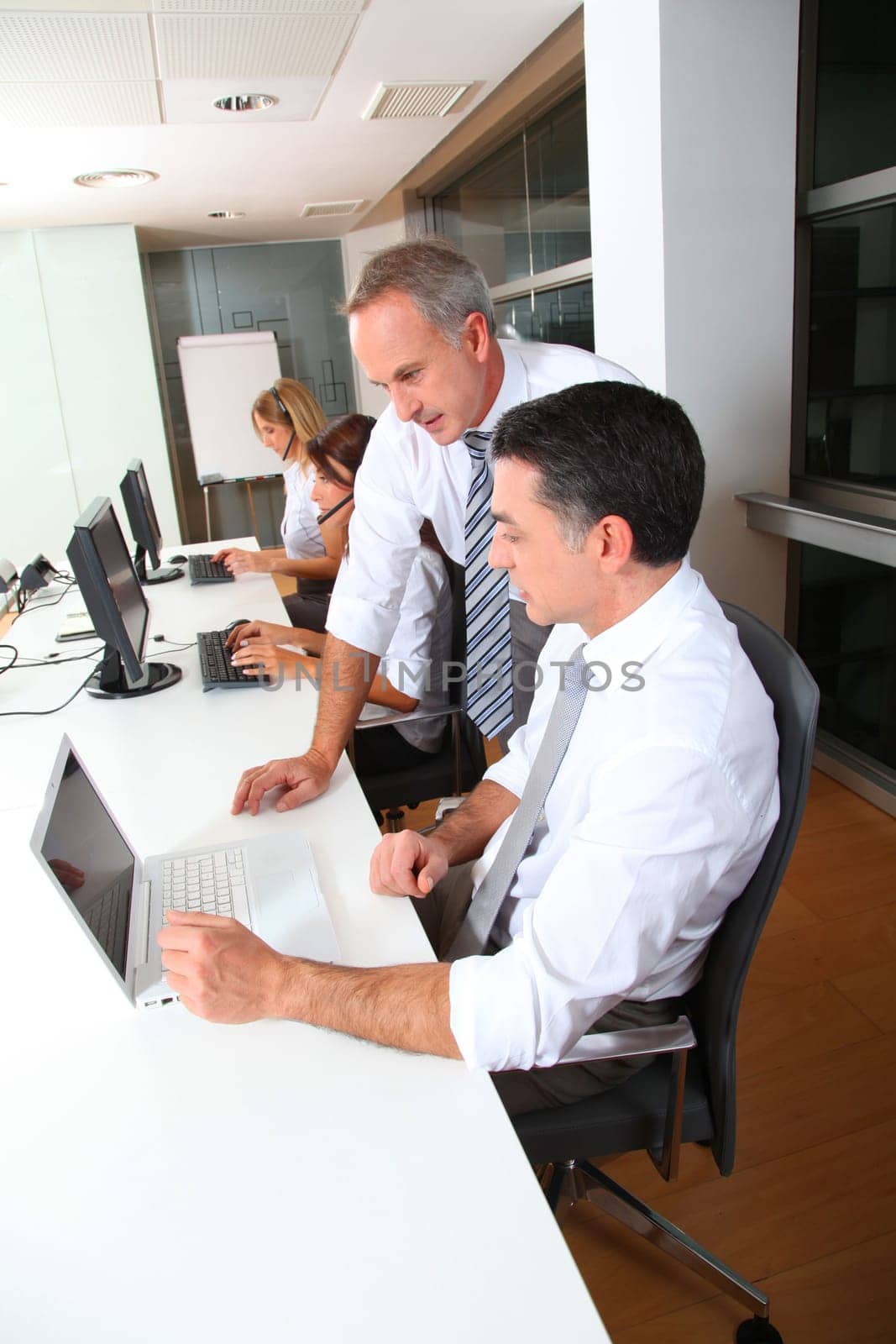 group of people attending business training