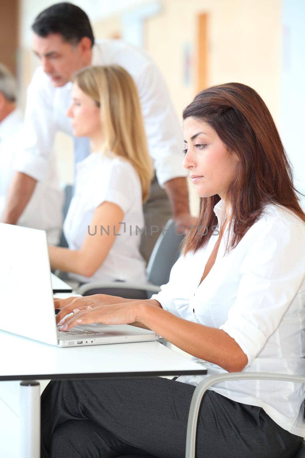 Business training in modern offices