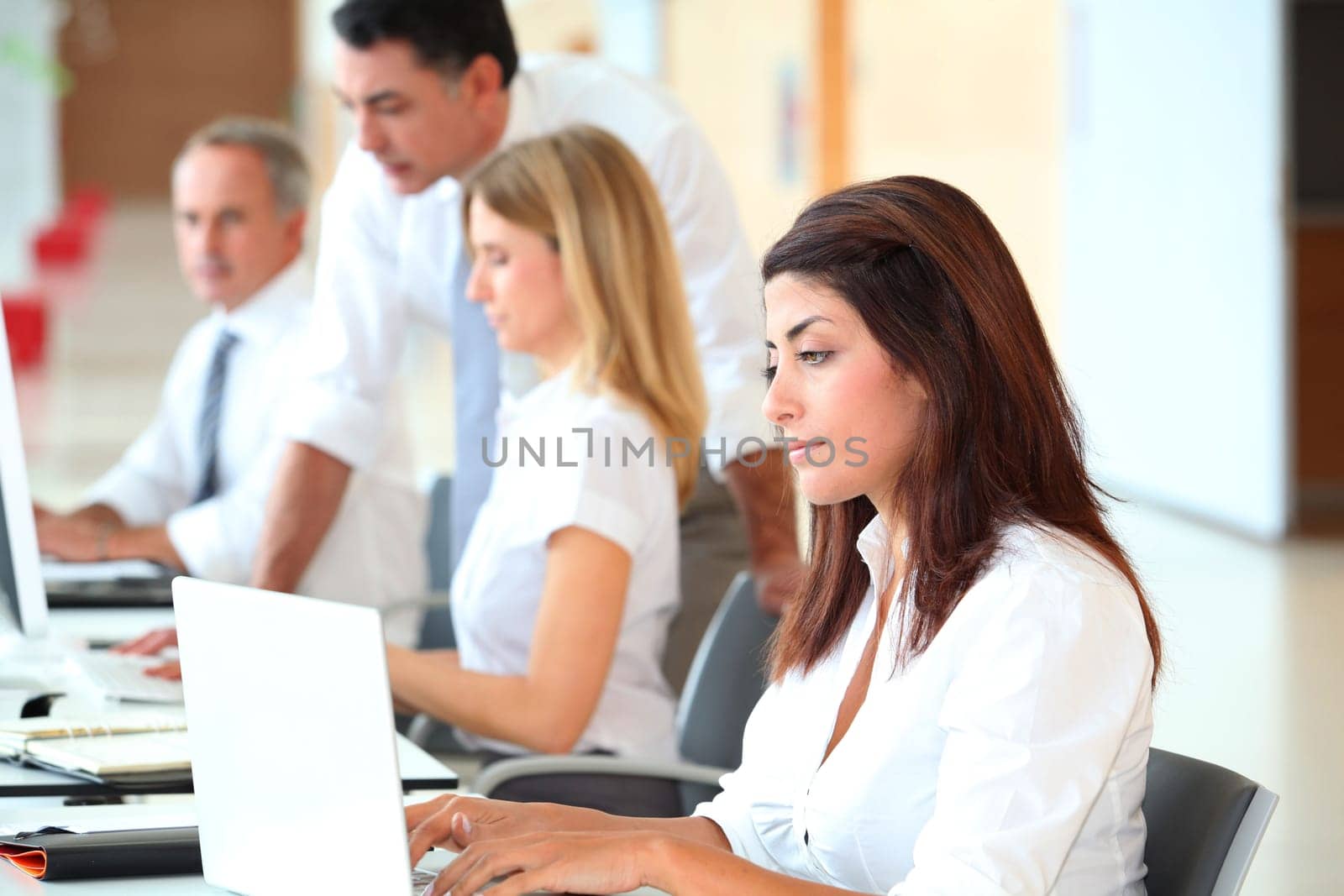 Business training in modern offices