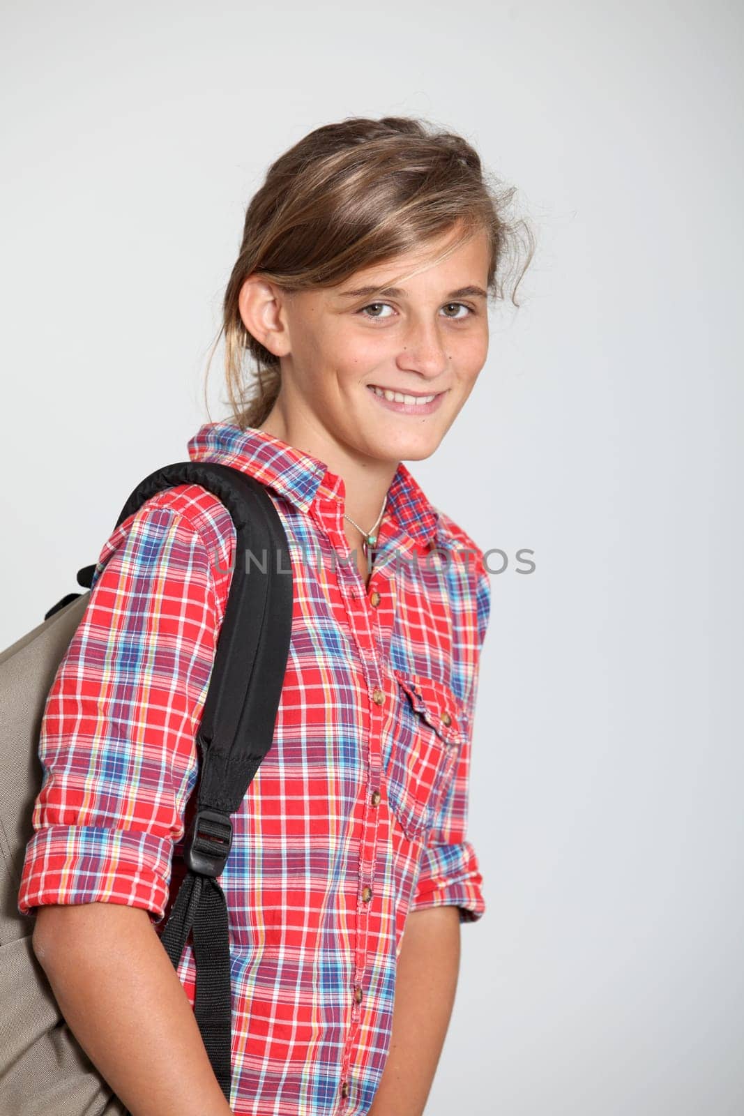 Closeup of young teenager