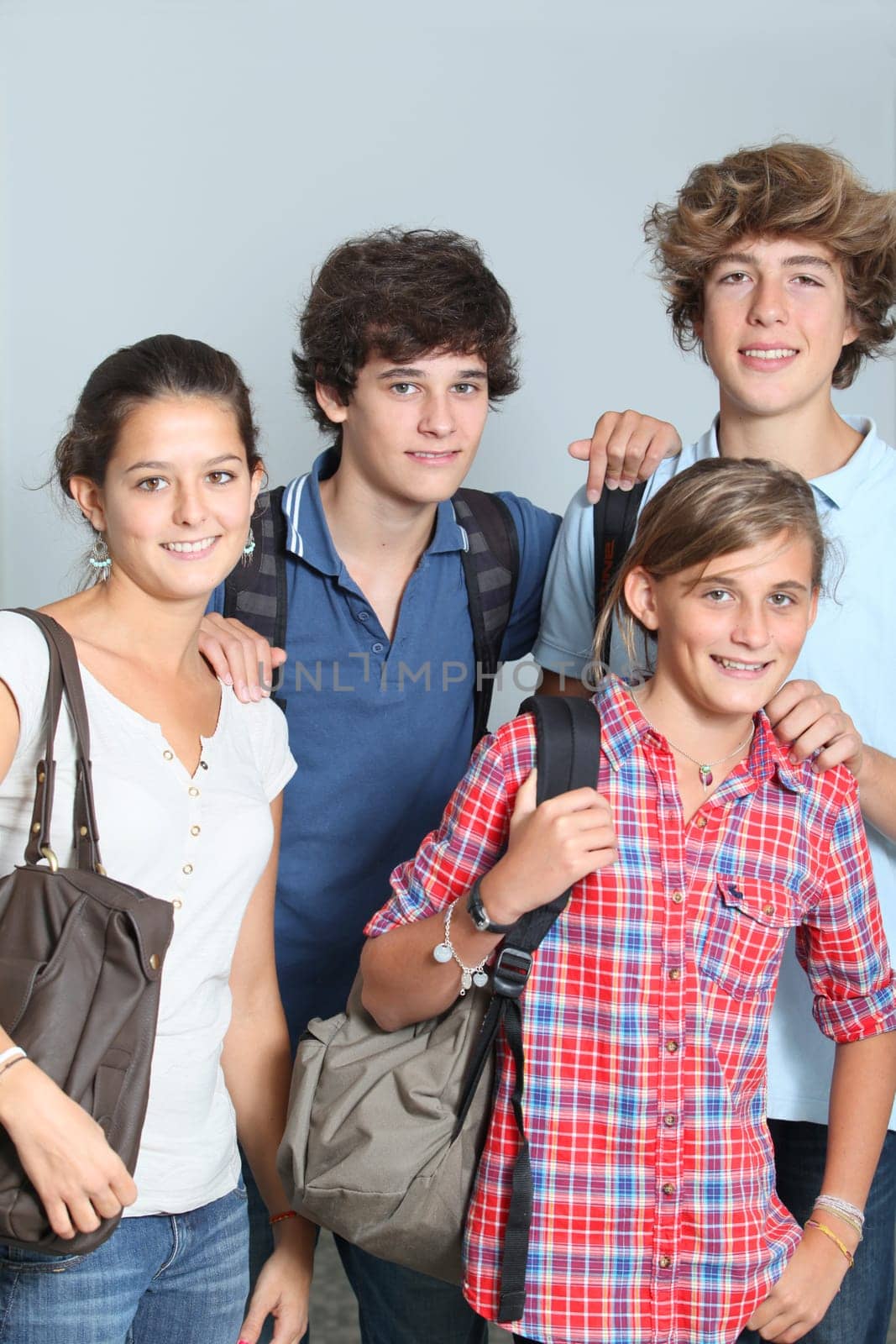Group of high-school students