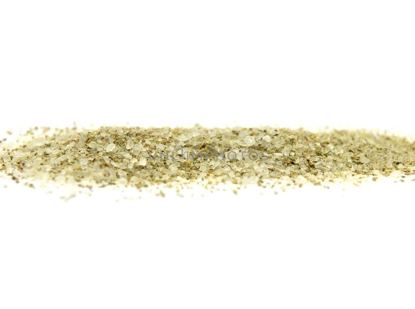 Herbs Sea Salt on White