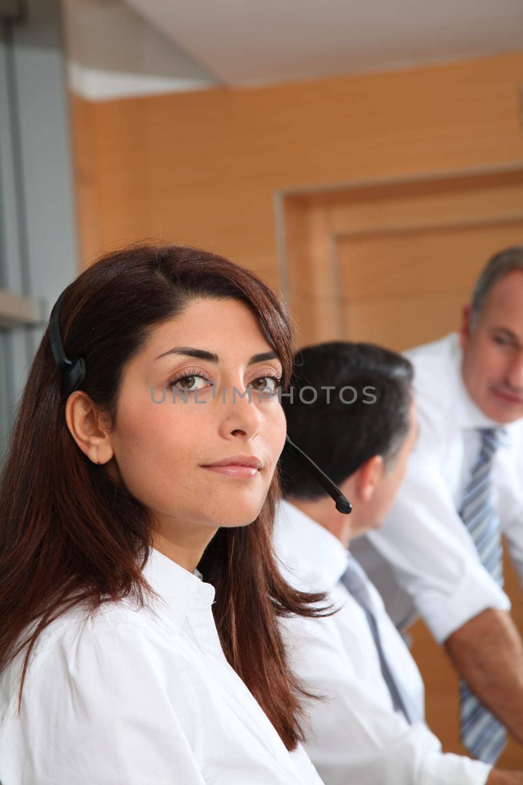 Adults in telemarketing training course