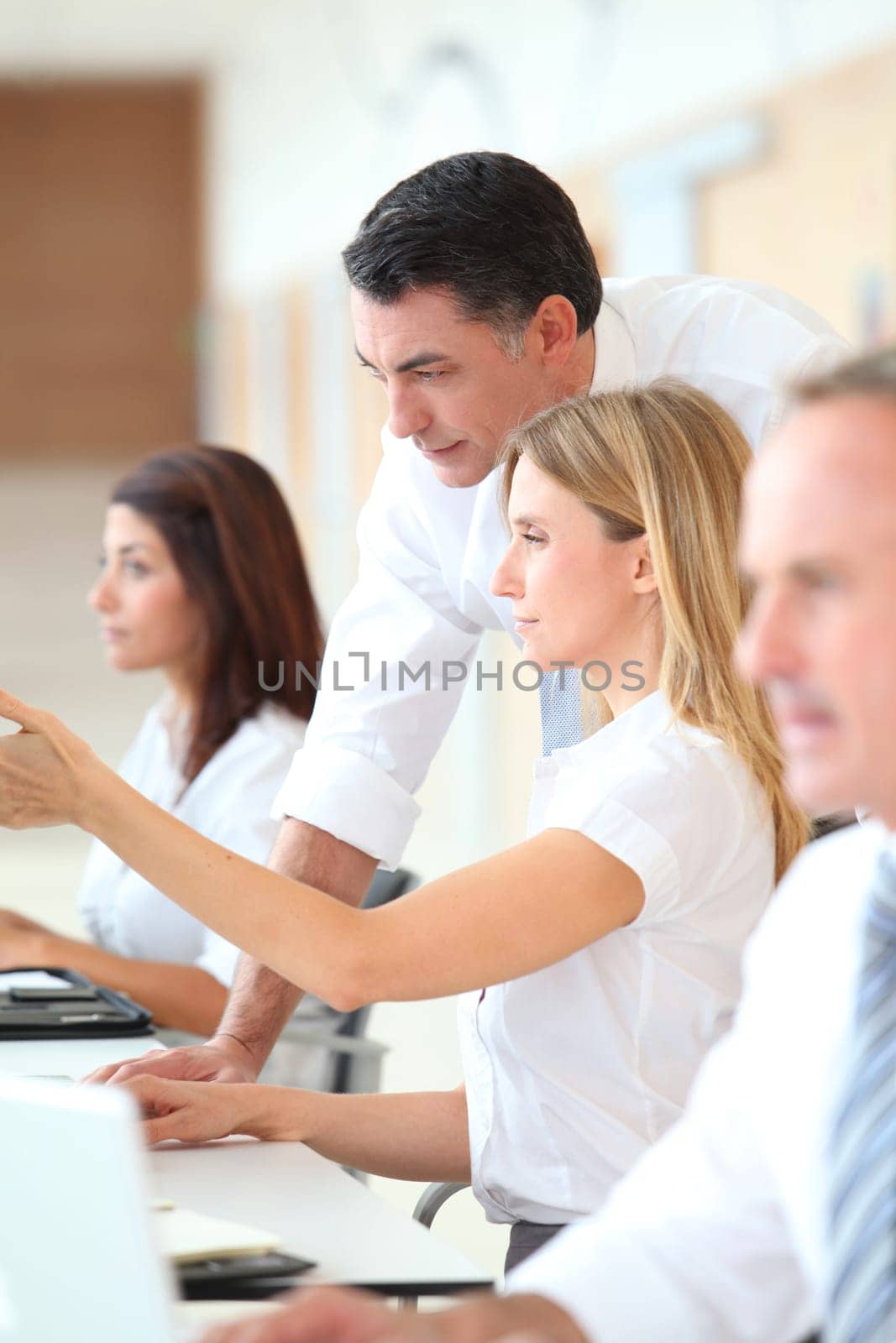Business training in modern offices