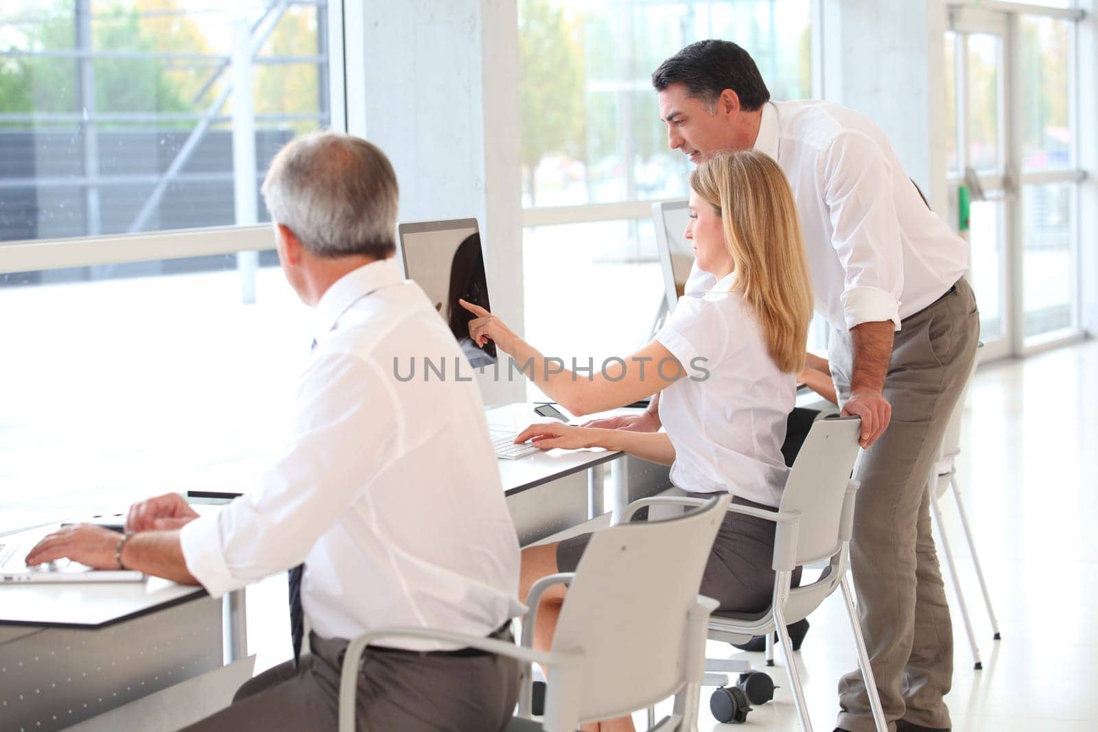 Business training in modern offices