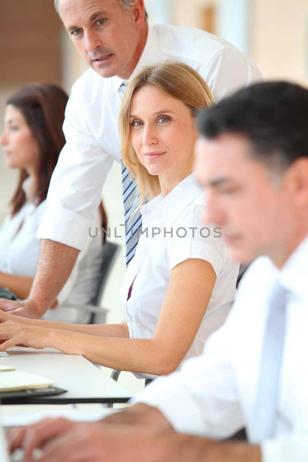 Business training in modern offices