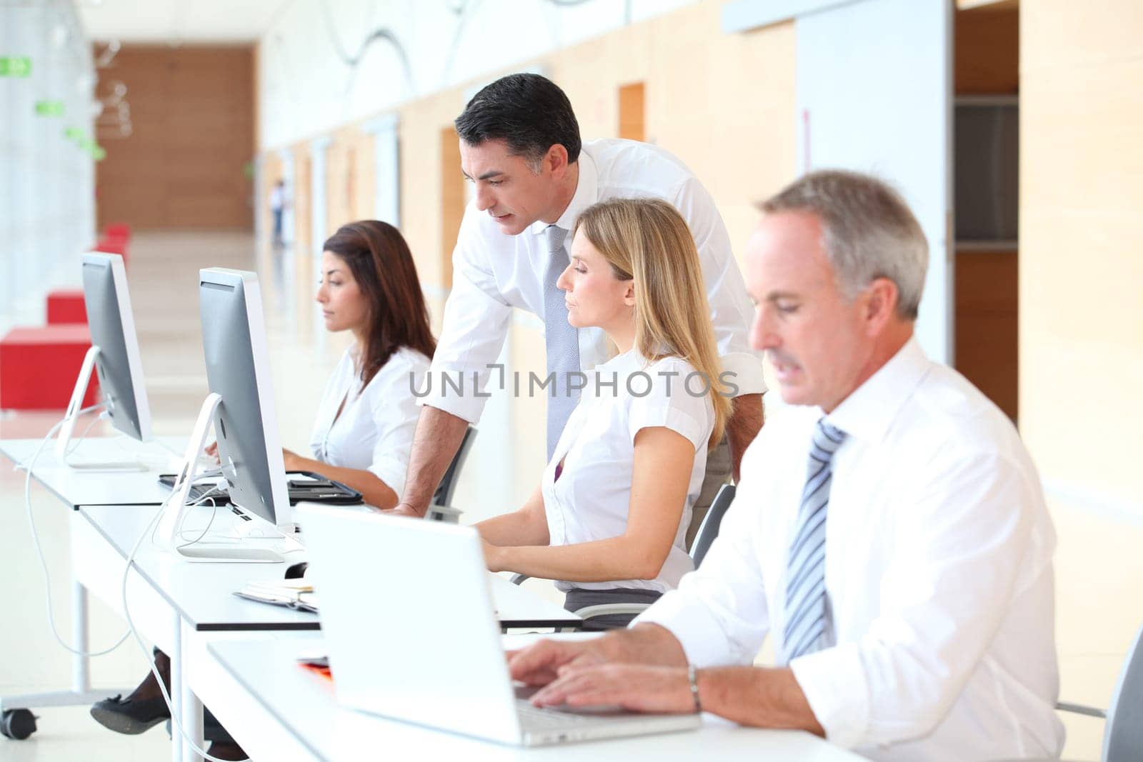 Business training in modern offices