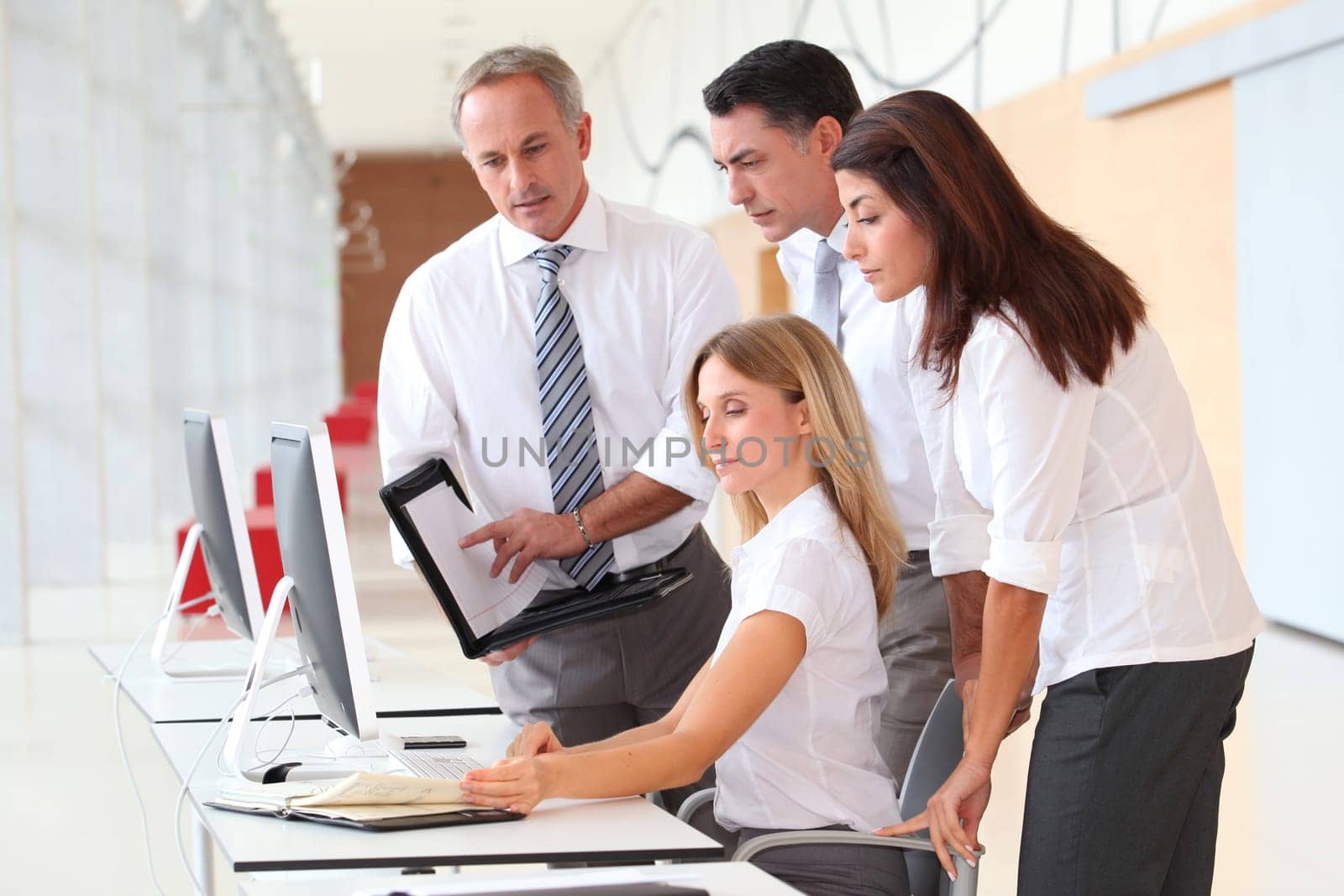 Business training in modern offices