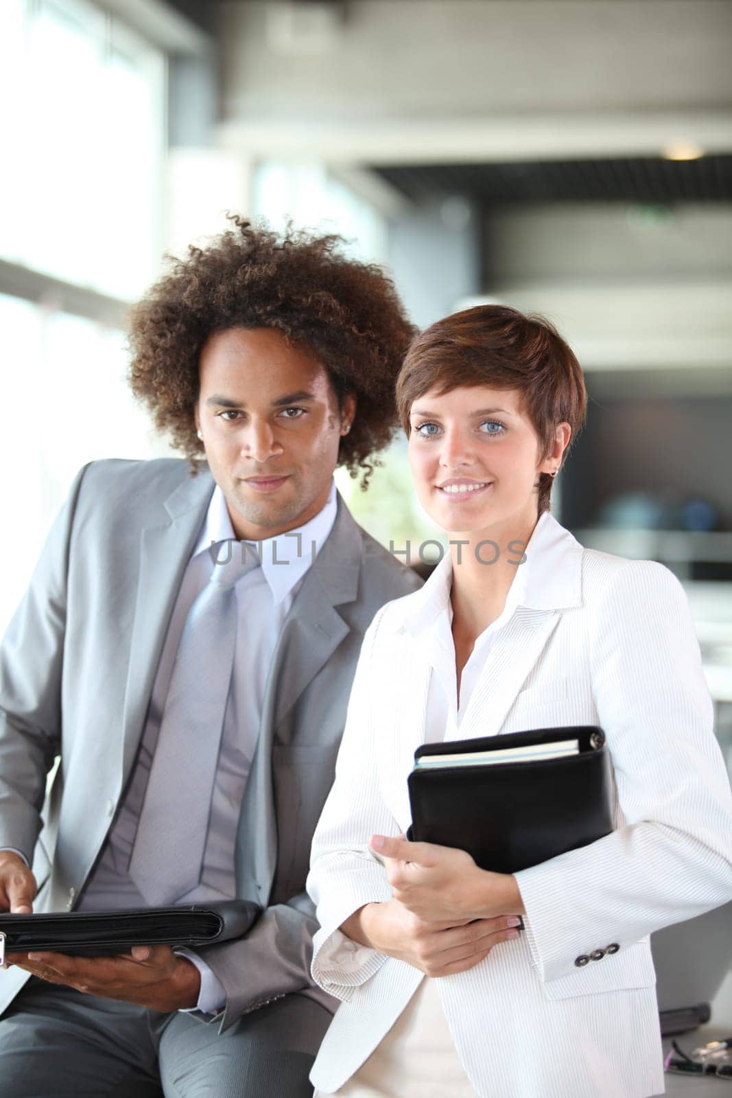 Business partners working in the office