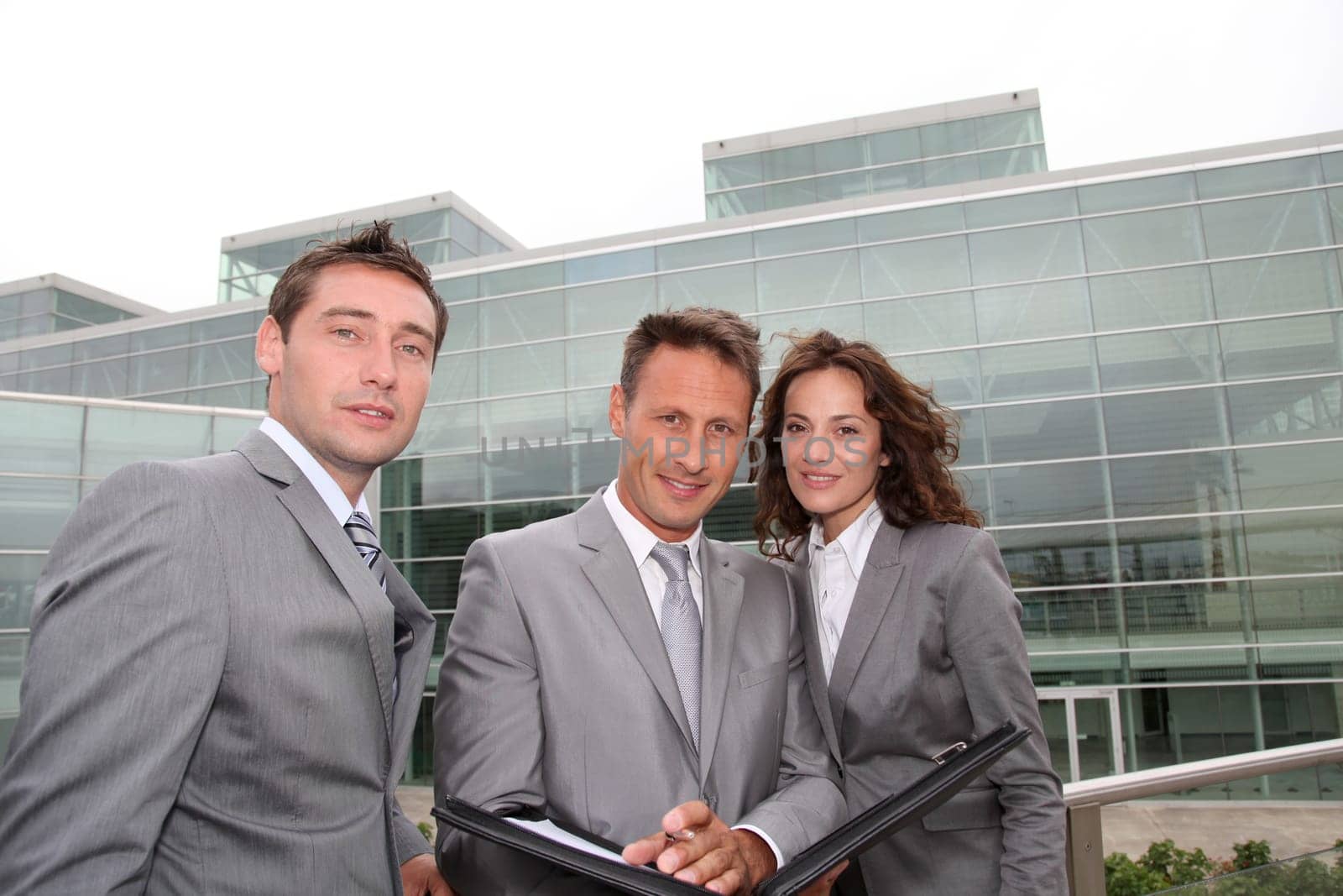 Business people in a business meeting away from the office
