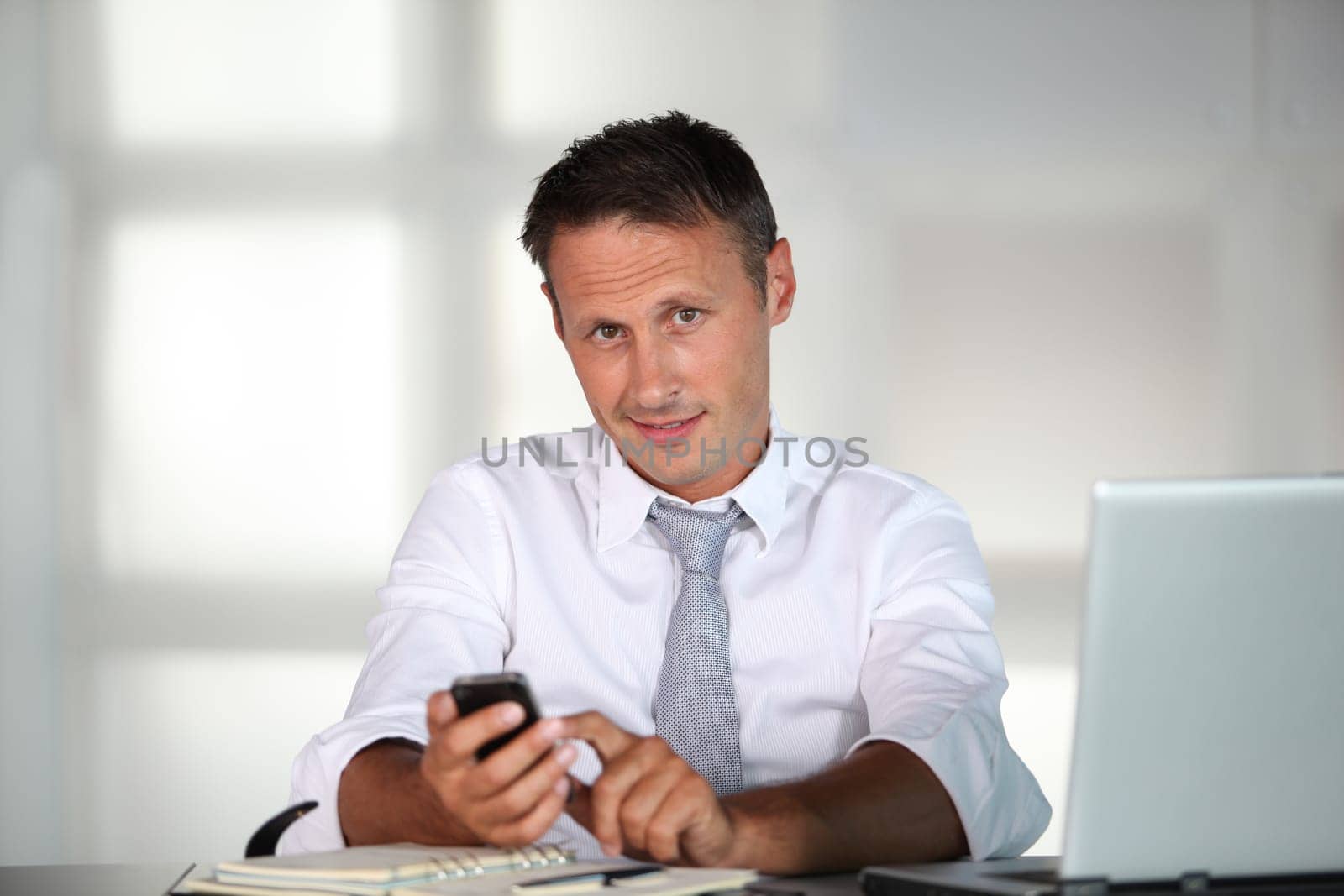 Businessman working in the office