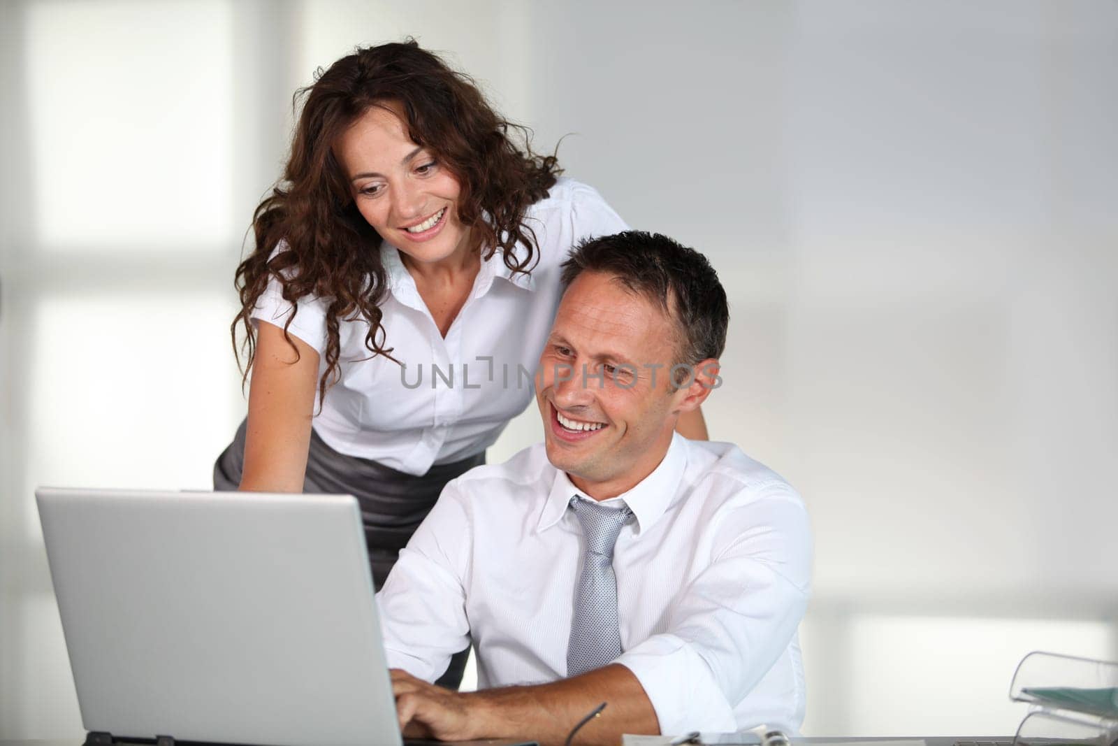 Business team working on project