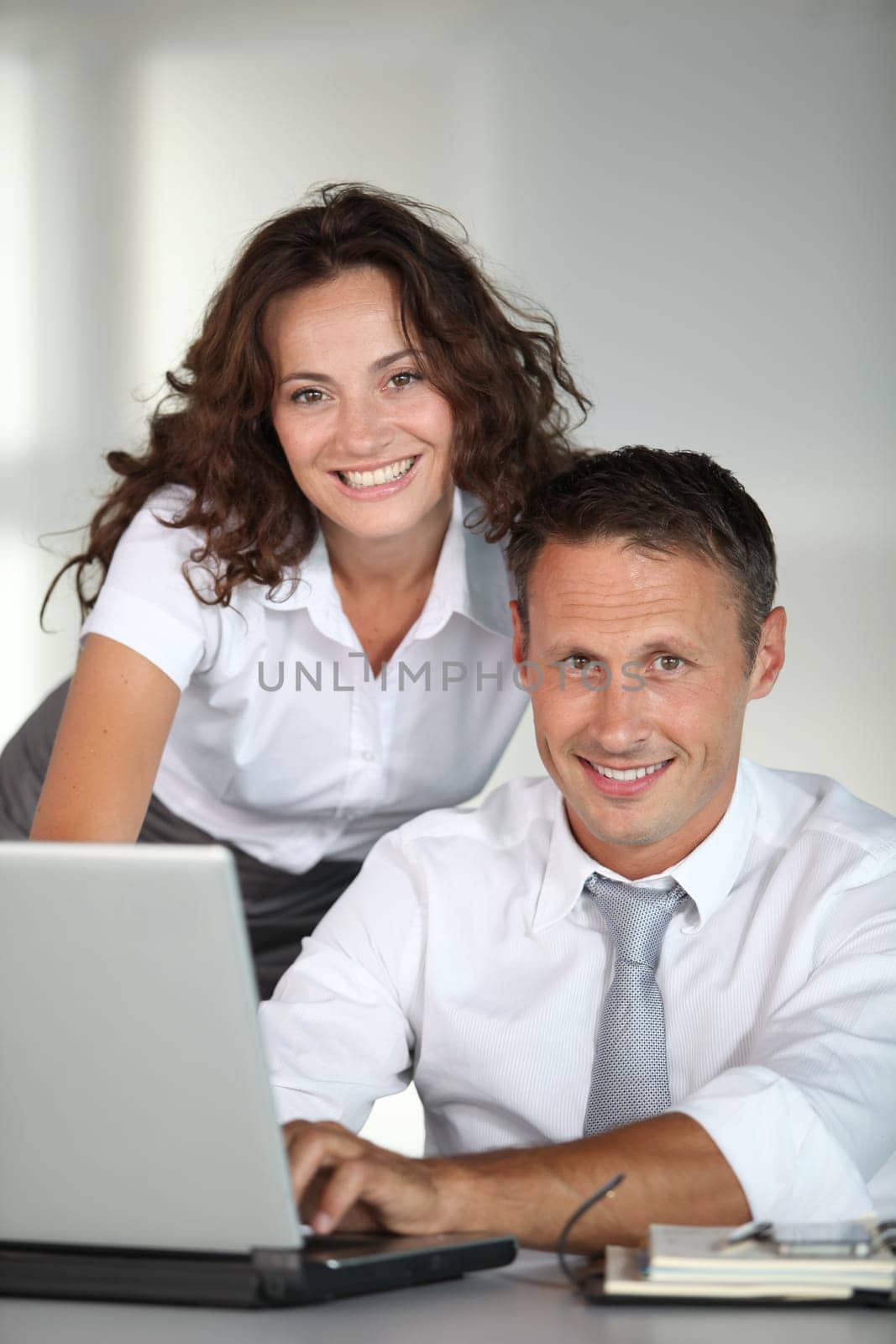 Business team working on project